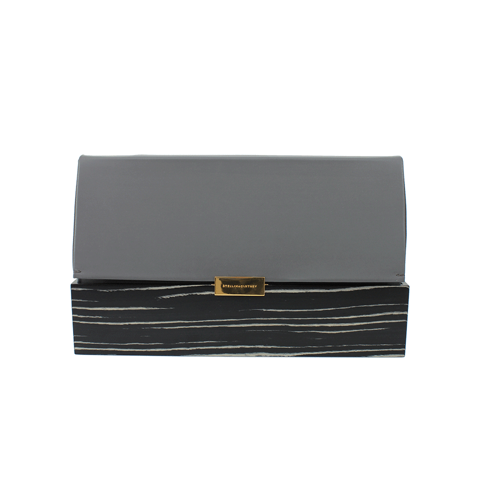 STELLA MCCARTNEY-Sustainable Wood Becket Bag-GREY