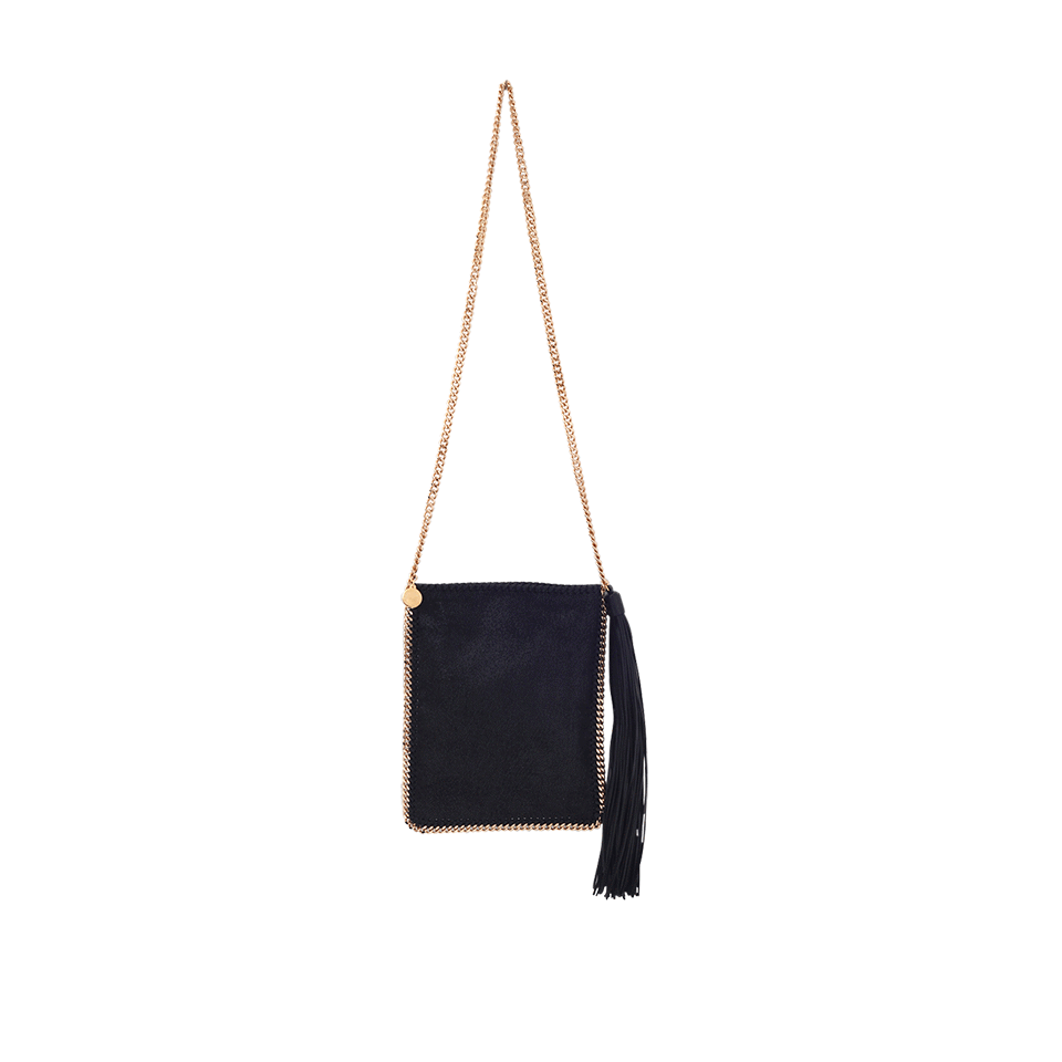 STELLA MCCARTNEY-Falabella Cross-Body Tassel Bag-BLACK