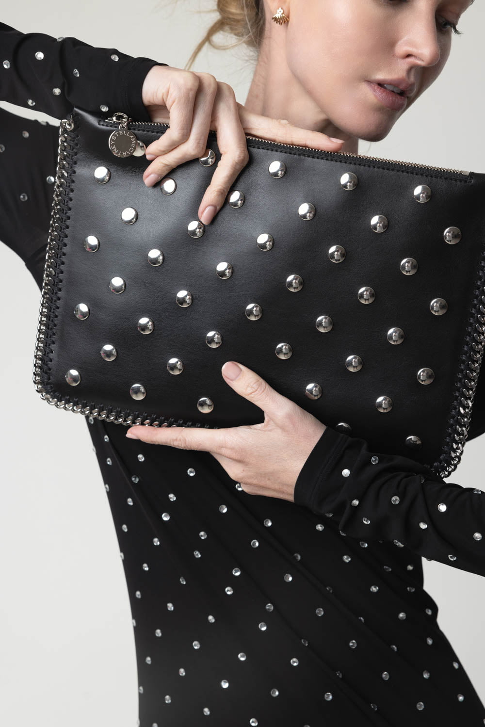 STELLA MCCARTNEY-All Over Studded Alter Mat - Black-BLACK