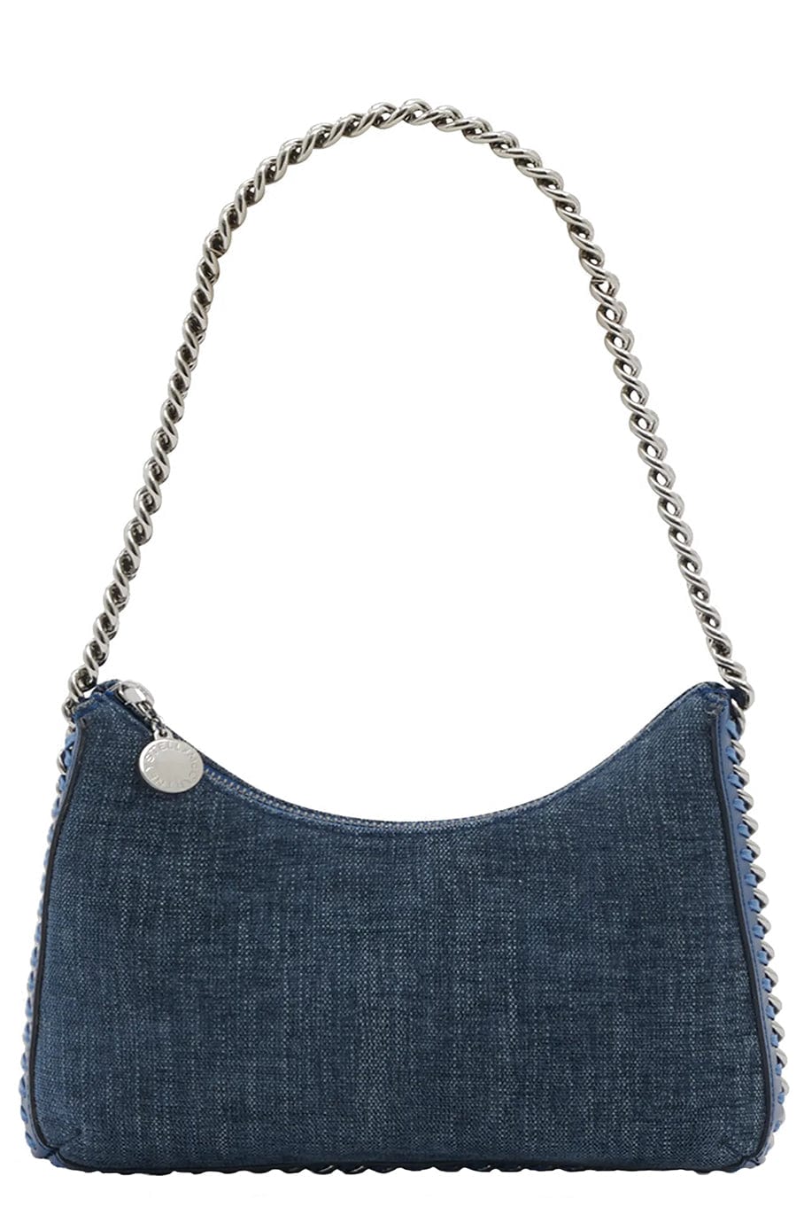 STELLA MCCARTNEY-Mini Zip Shoulder Bag-DENIM