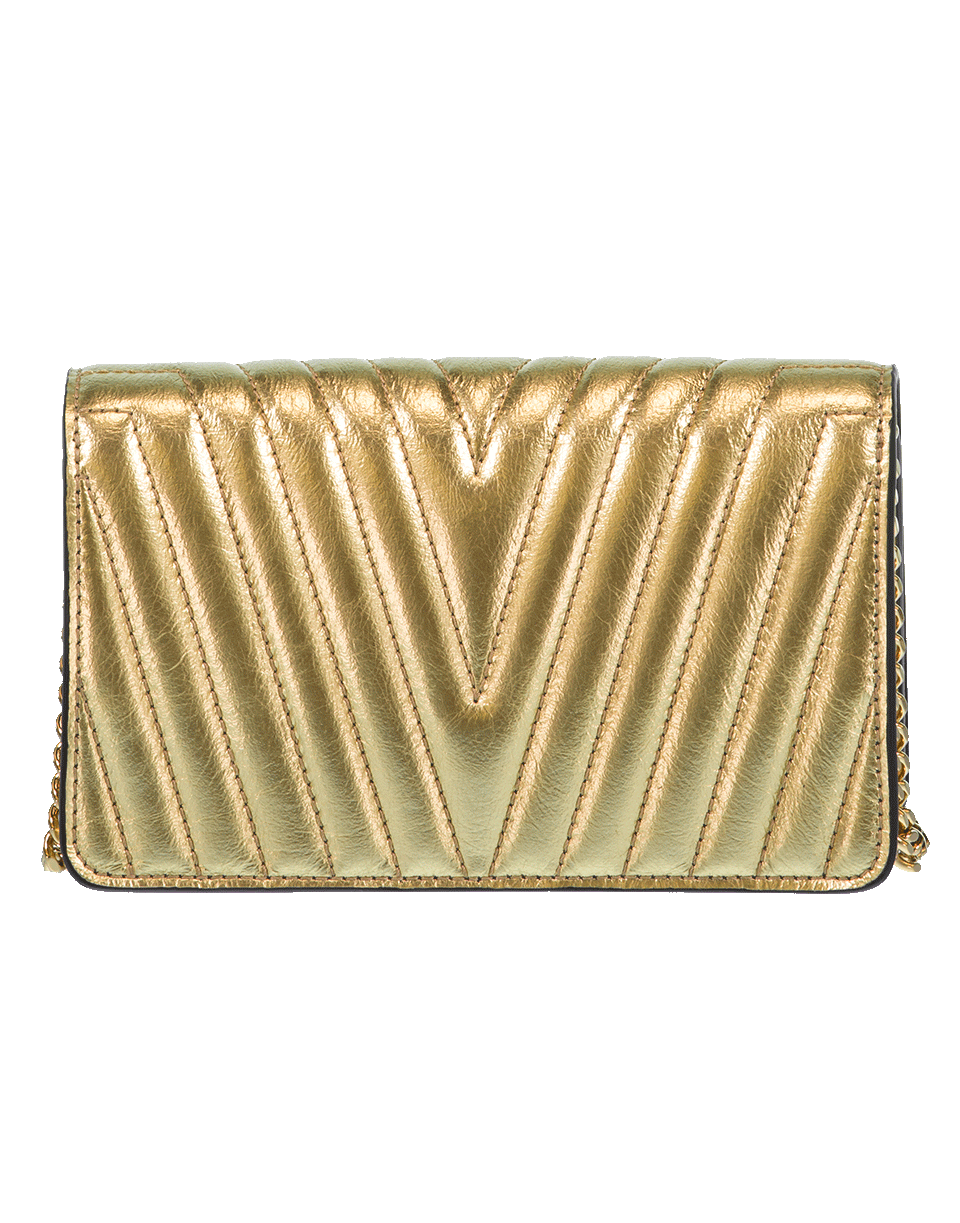 STELLA MCCARTNEY-Stella Star Flap Shoulder Bag-GOLD