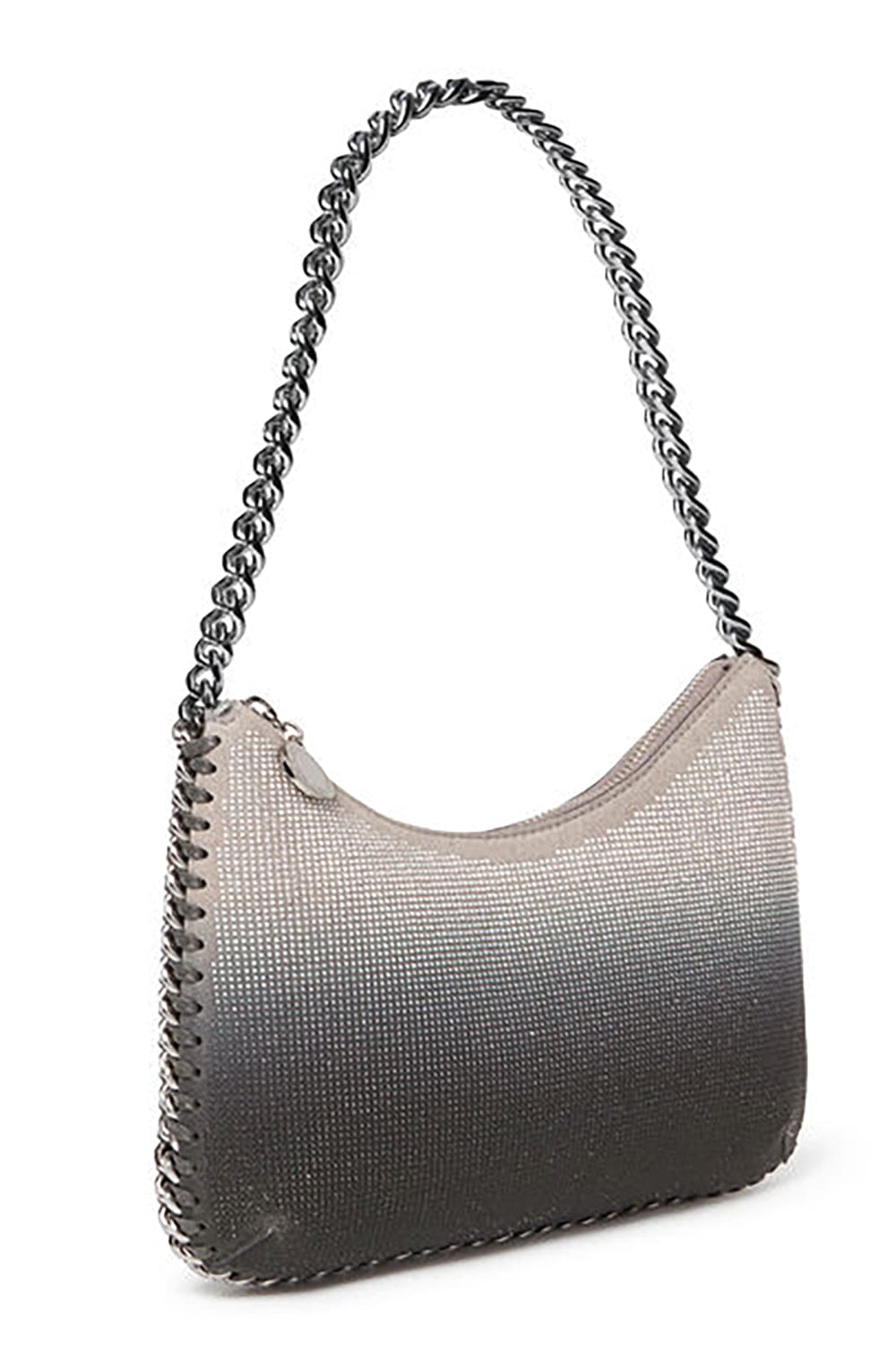 STELLA MCCARTNEY-Mini Zip Shoulder Bag-LIGHTGRY