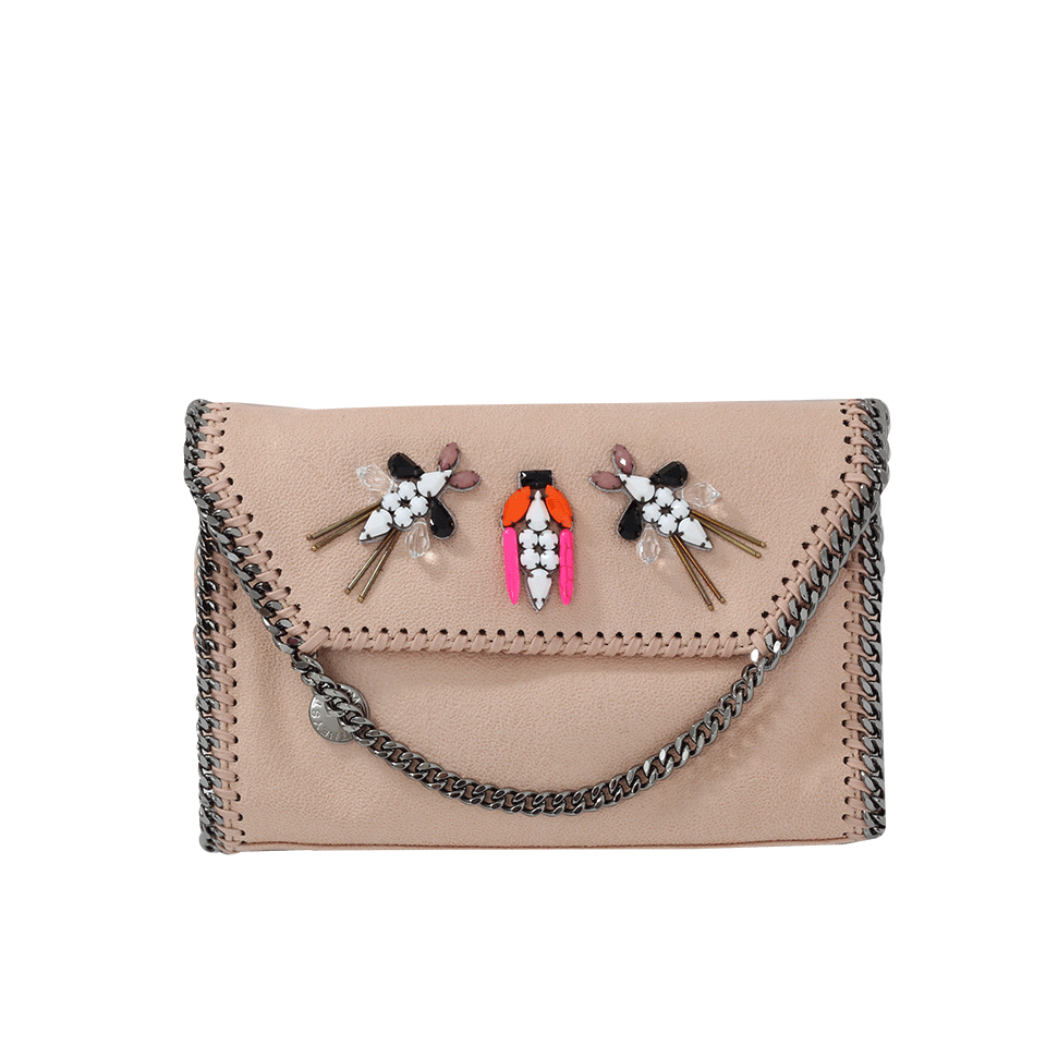 STELLA MCCARTNEY-Falabella Embellished Crossbody-POWDER