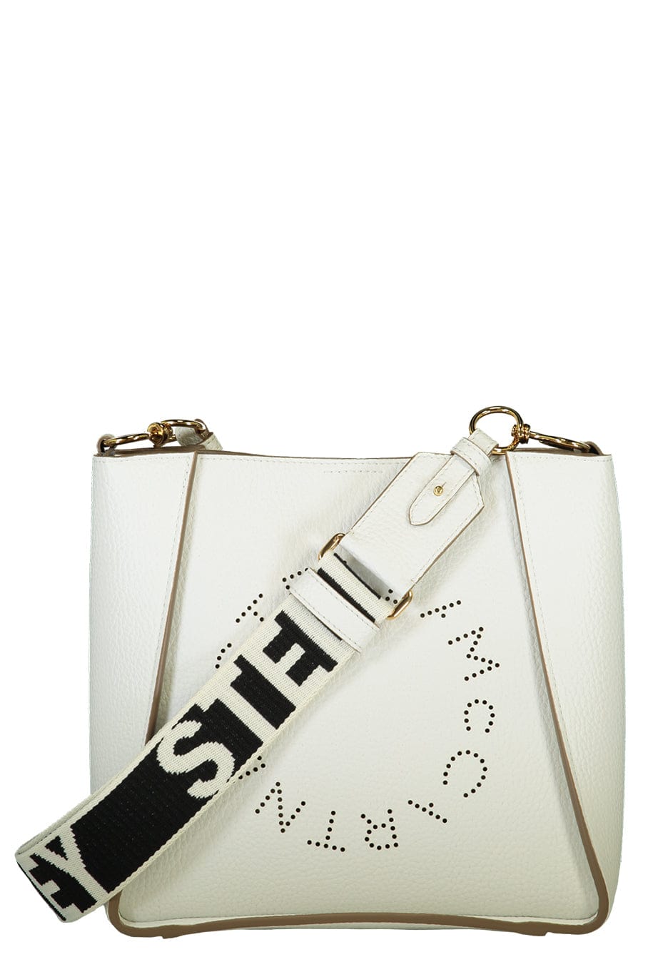 STELLA MCCARTNEY-Mini Logo Crossbody Bag - Pure White-PUREWHT