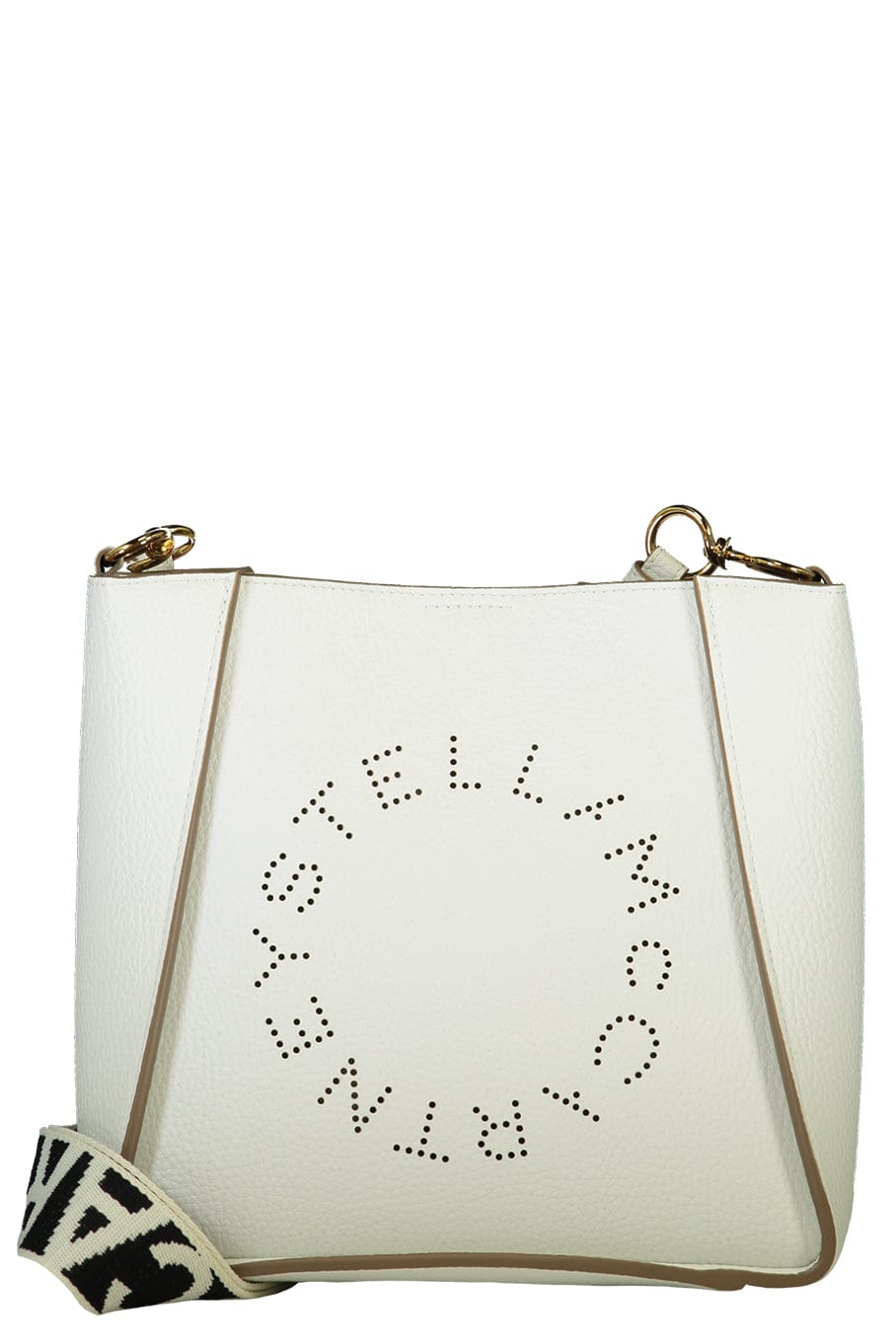STELLA MCCARTNEY-Mini Logo Crossbody Bag - Pure White-PUREWHT