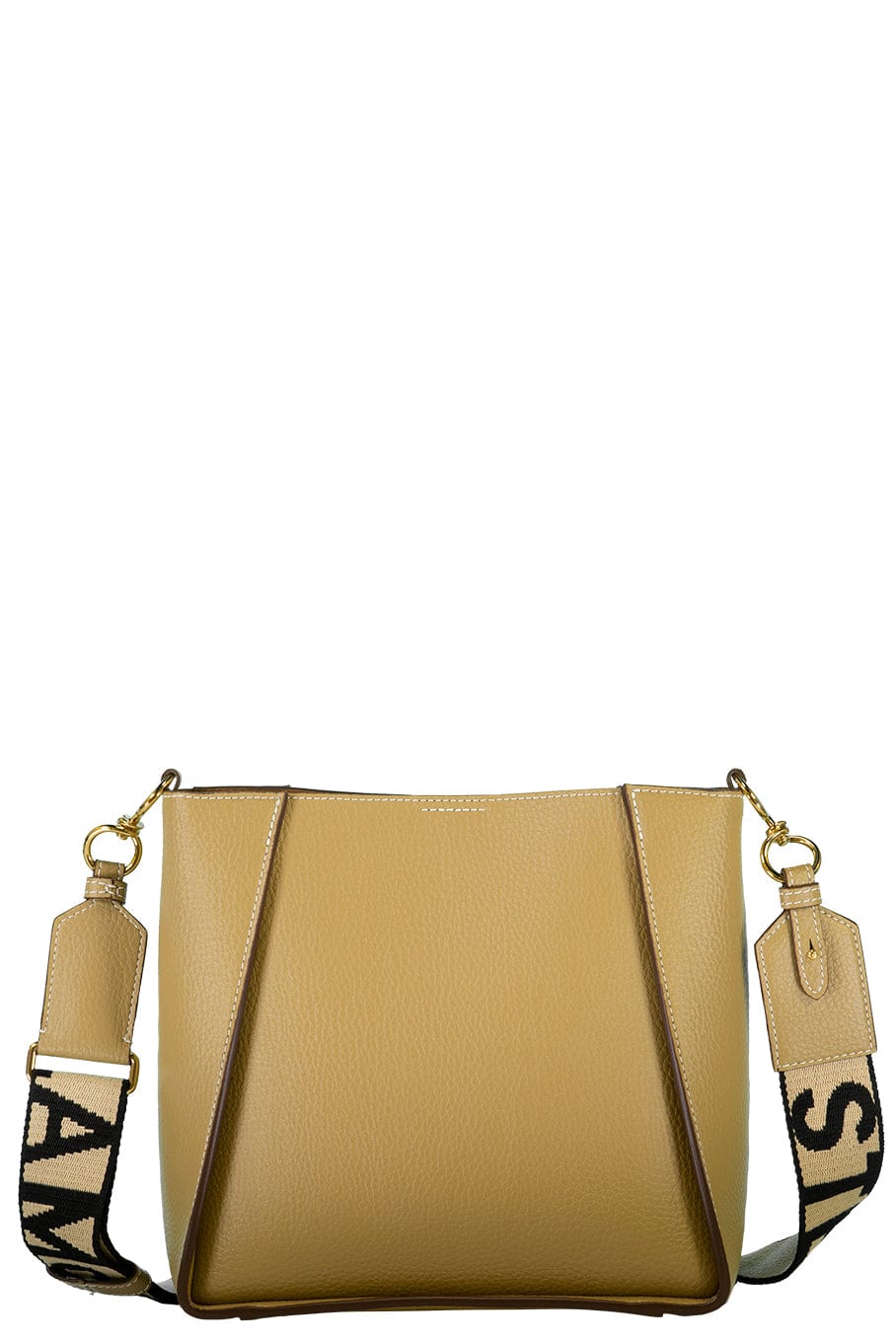 STELLA MCCARTNEY-Mini Logo Crossbody Bag - Sand-SAND