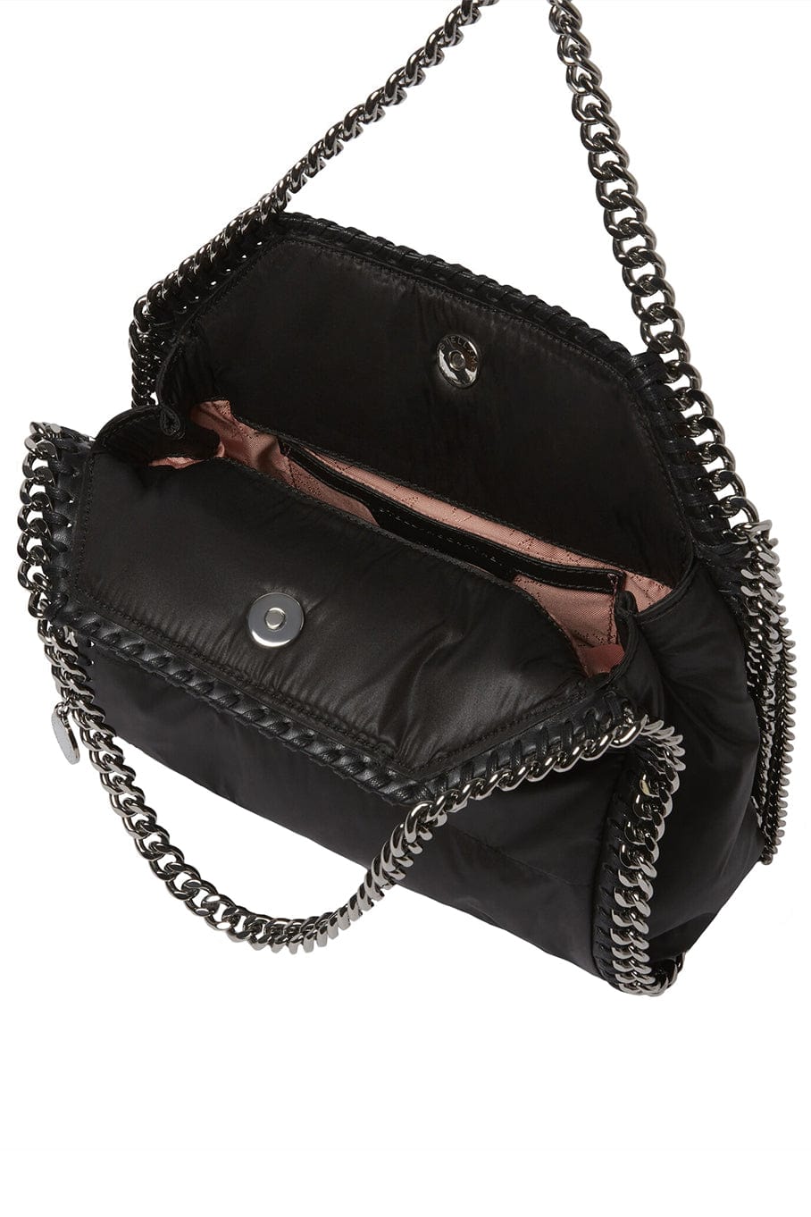 STELLA MCCARTNEY-Mini Quilted Tote-BLACK