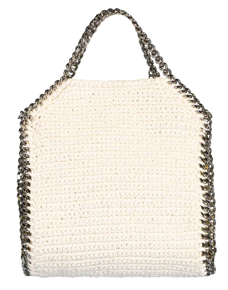 STELLA MCCARTNEY-Floral Crochet Falabella Tote-IVORY