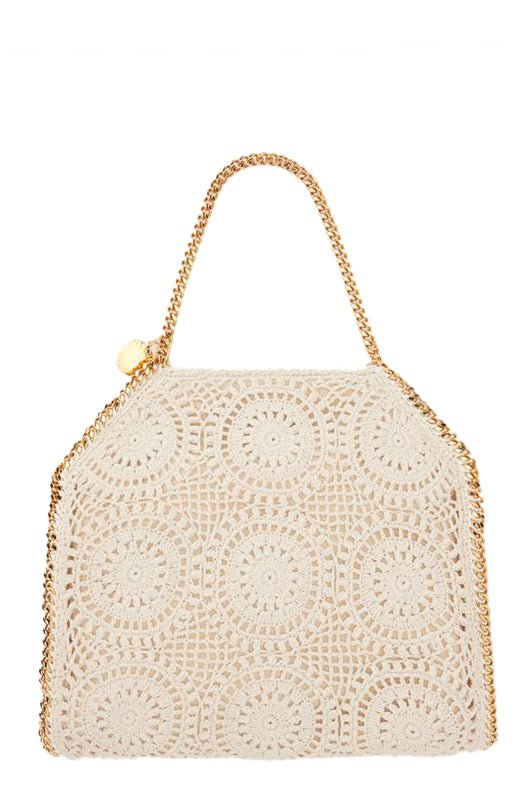 STELLA MCCARTNEY-Small Falabella Crochet Tote-NATURAL