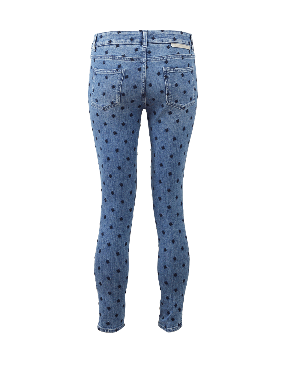 STELLA MCCARTNEY JEANS-Swiss Cross Embroidered Jean-