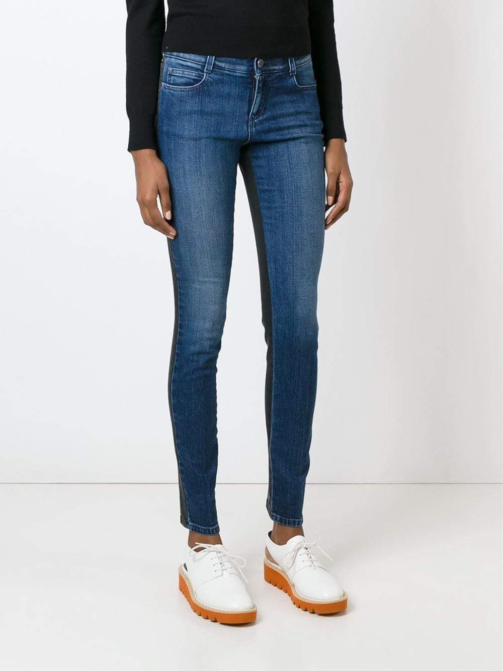STELLA MCCARTNEY JEANS-Bi-Color Skinny Jean-