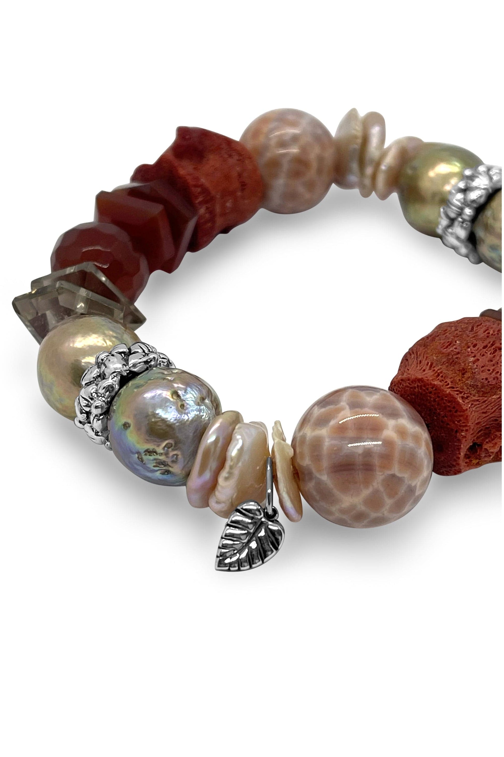 STEPHEN DWECK-Pearl and Mixed Stone Bracelet-SILVER