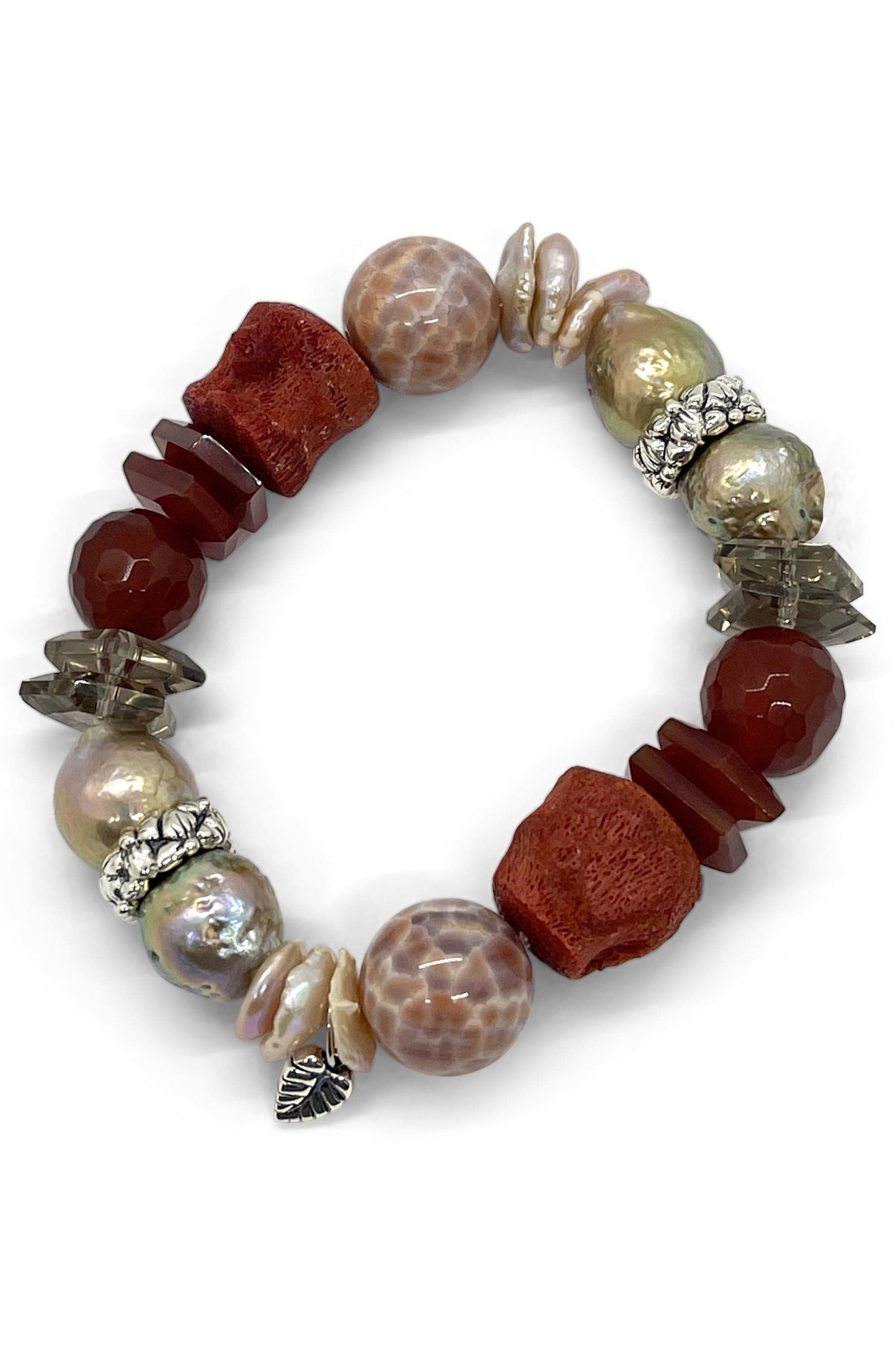 STEPHEN DWECK-Pearl and Mixed Stone Bracelet-SILVER