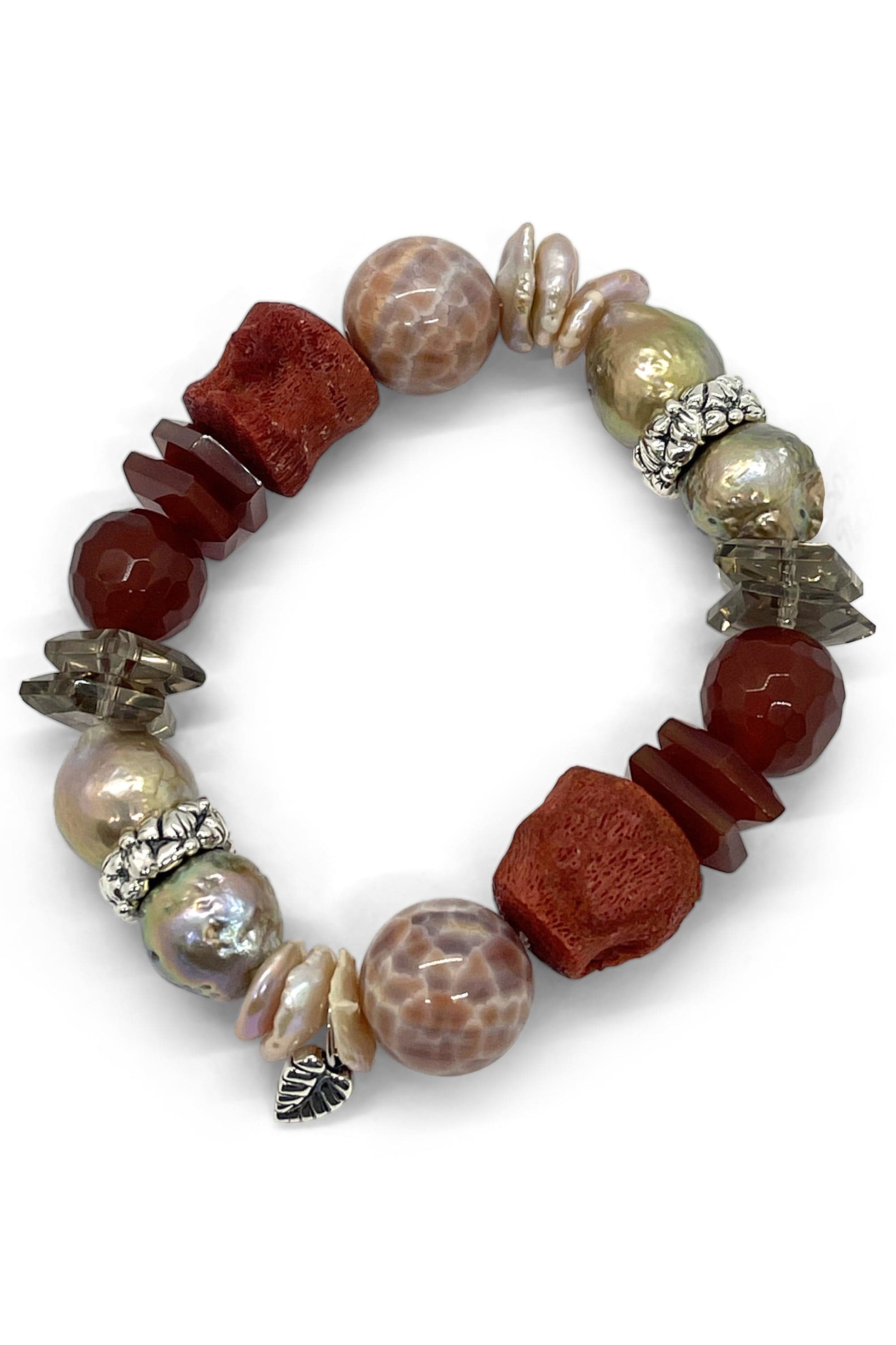 STEPHEN DWECK-Pearl and Mixed Stone Bracelet-SILVER