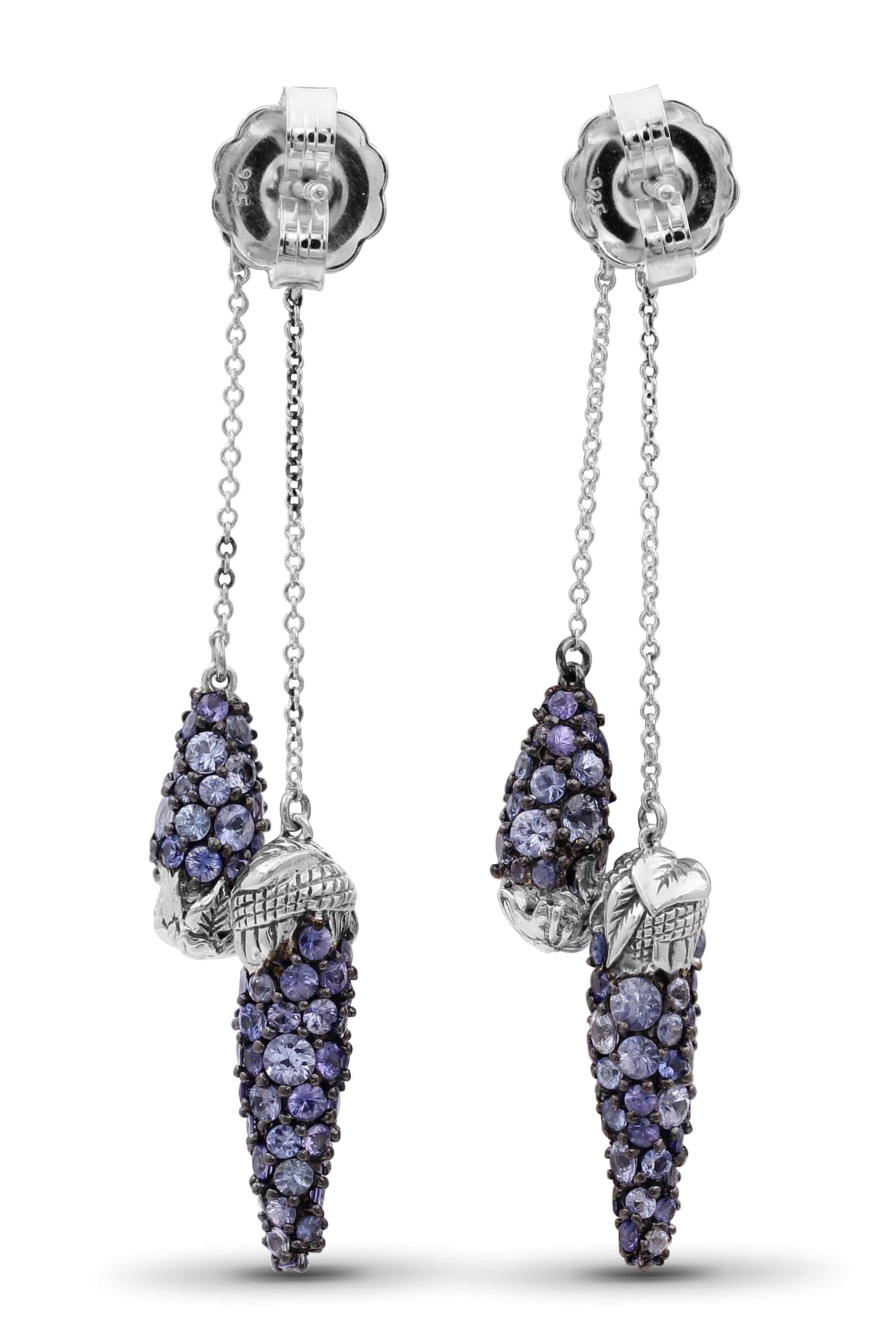 STEPHEN DWECK-Light Blue Sapphire Earrings-SILVER