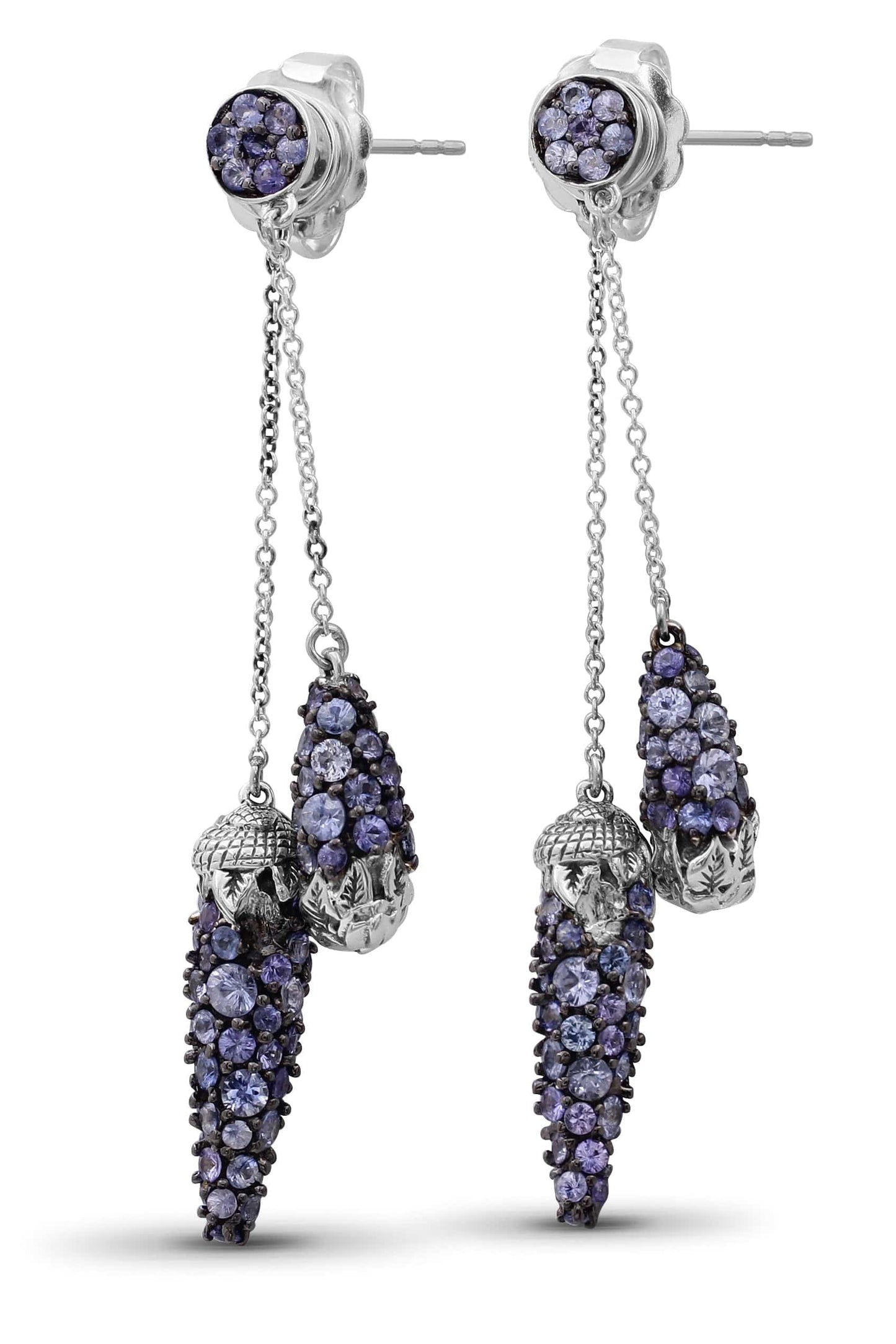 STEPHEN DWECK-Light Blue Sapphire Earrings-SILVER