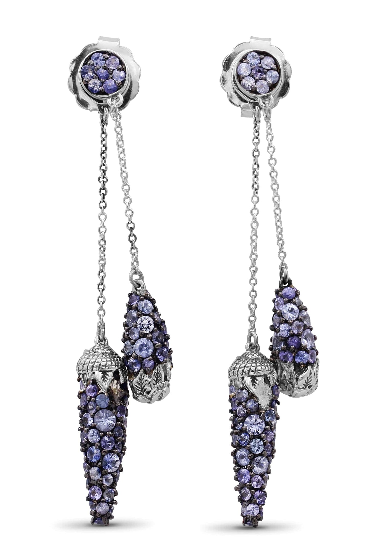STEPHEN DWECK-Light Blue Sapphire Earrings-SILVER