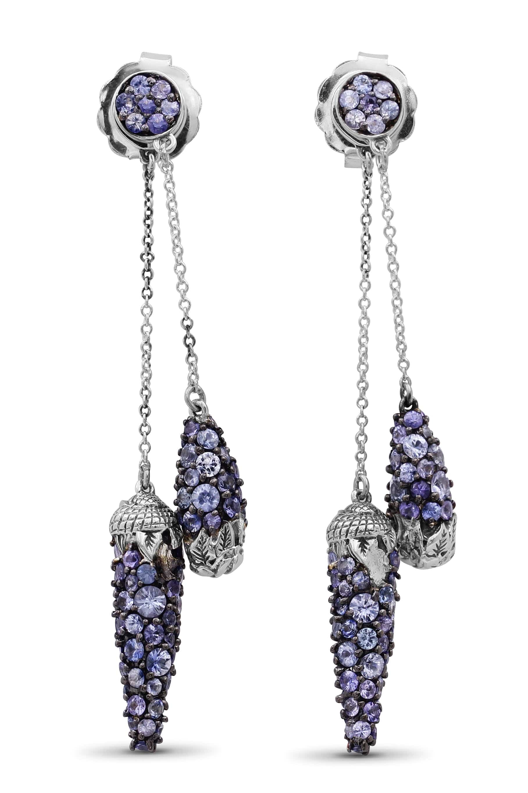STEPHEN DWECK-Light Blue Sapphire Earrings-SILVER