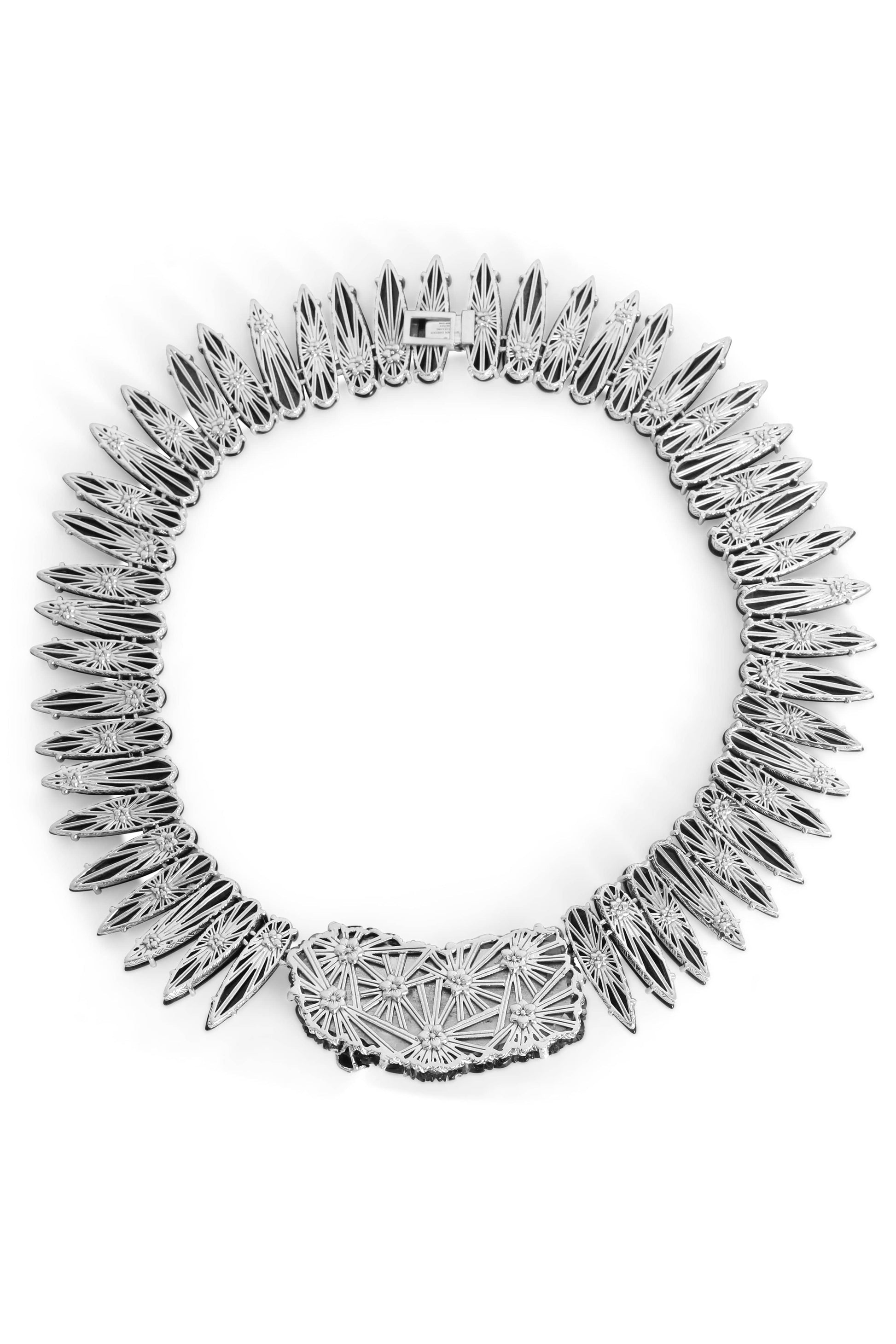 STEPHEN DWECK-Carved Smoky Quartz Necklace-SILVER
