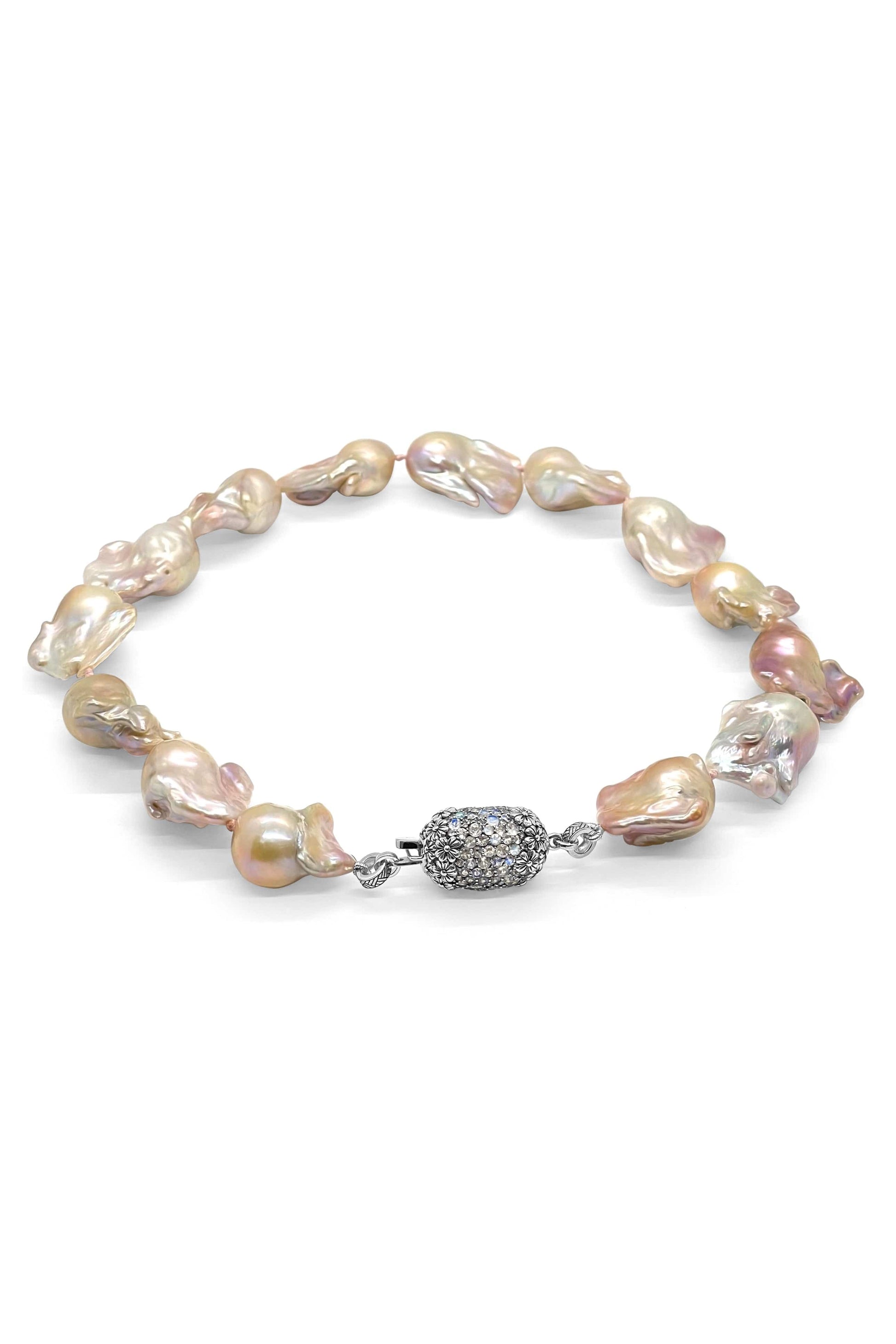 STEPHEN DWECK-Lavender Baroque Pearl Necklace-SILVER