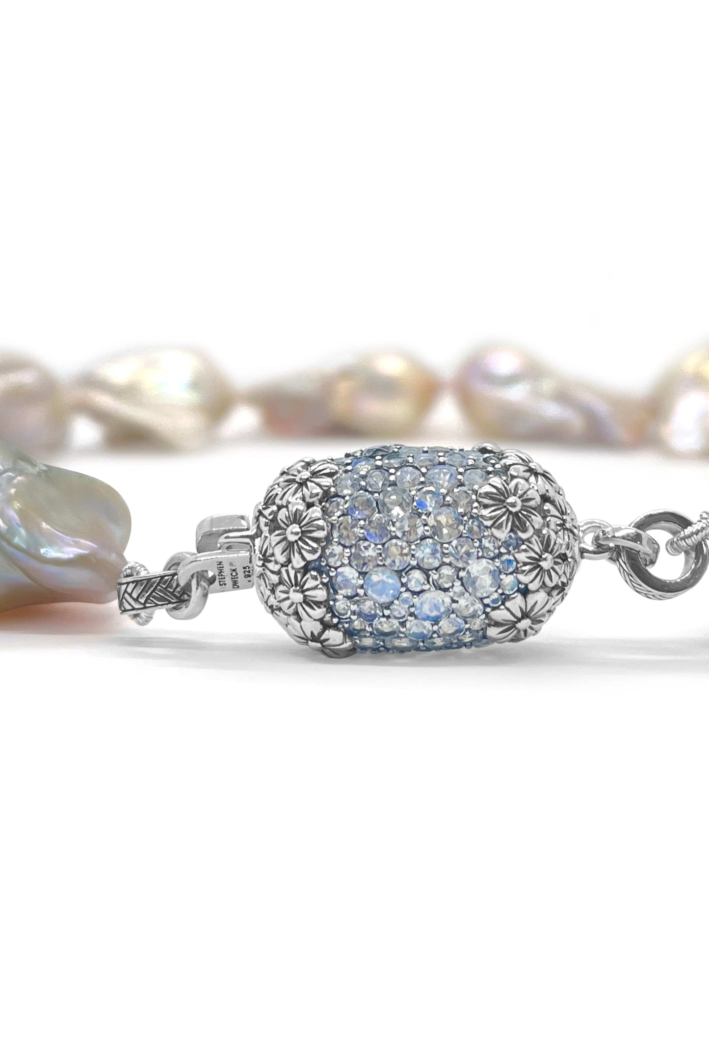 STEPHEN DWECK-Lavender Baroque Pearl Necklace-SILVER