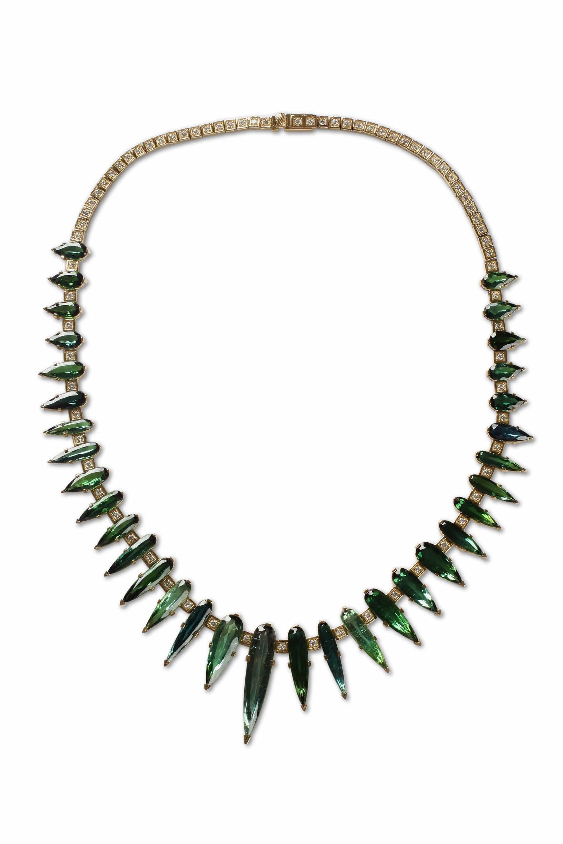 STEPHEN DWECK-Green Tourmaline Necklace-YELLOW GOLD