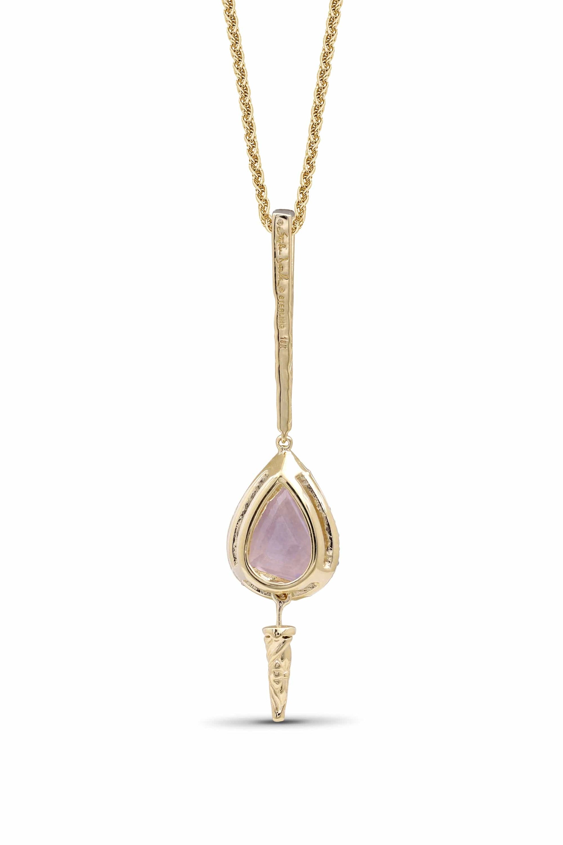 STEPHEN DWECK-Lavender Moon Quartz Necklace-YELLOW GOLD