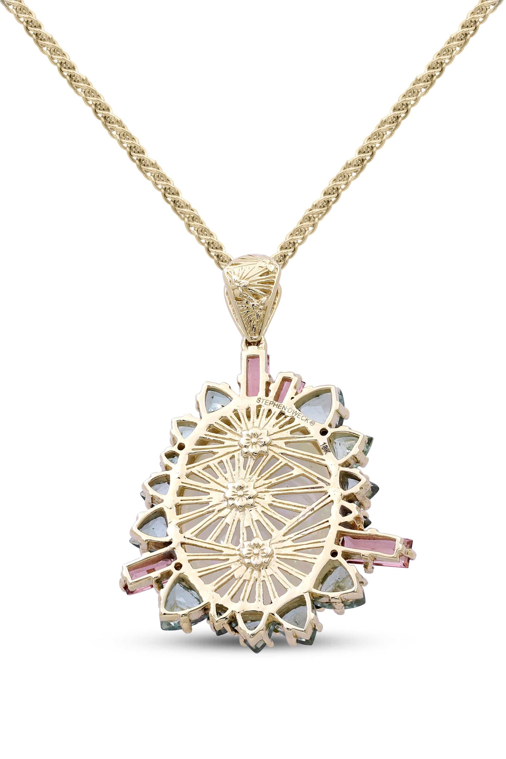 STEPHEN DWECK-Opal and Tourmaline Necklace-YELLOW GOLD