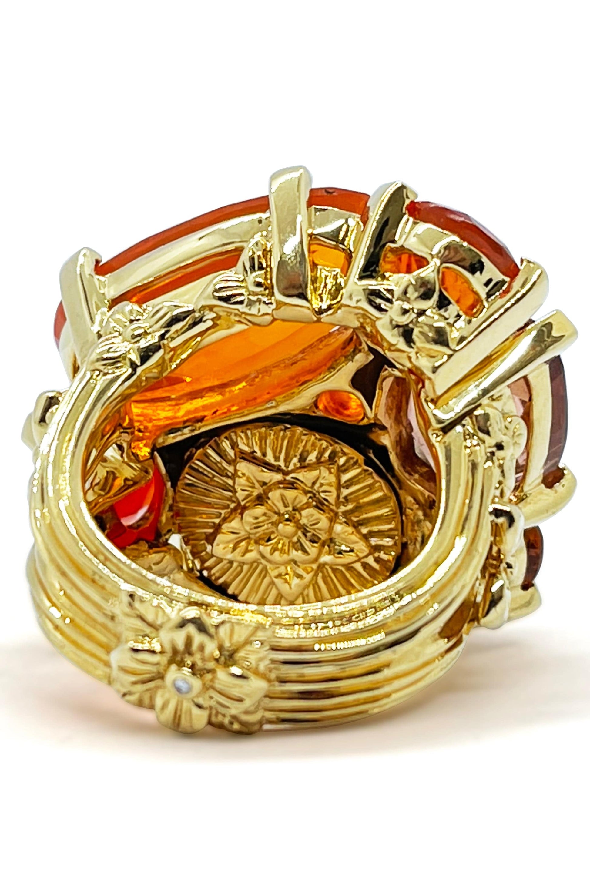 STEPHEN DWECK-Fire Opal and Orange Citrine Ring-YELLOW GOLD