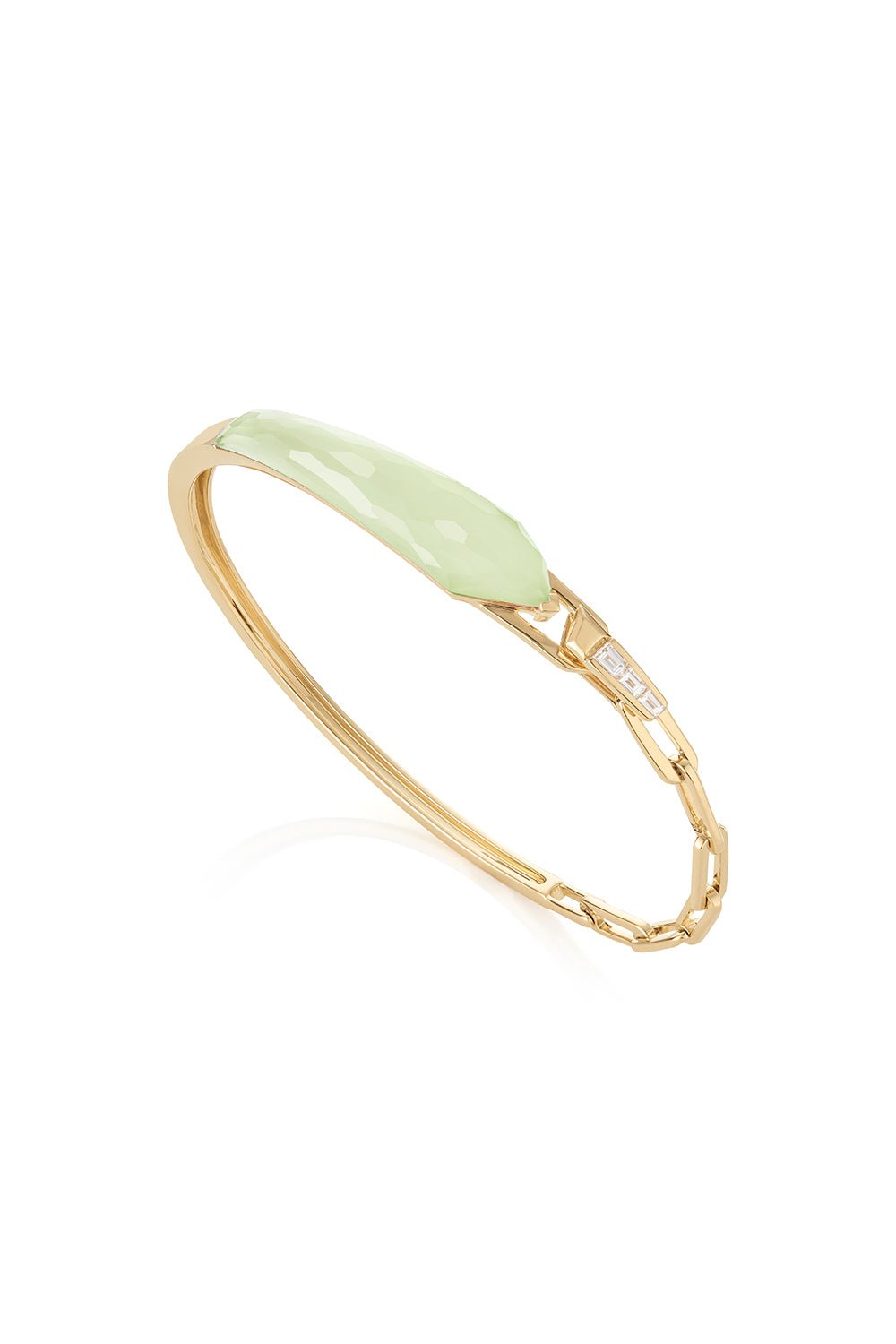 STEPHEN WEBSTER-Crystal Haze Shard Slimline Linked Bracelet-YELLOW GOLD