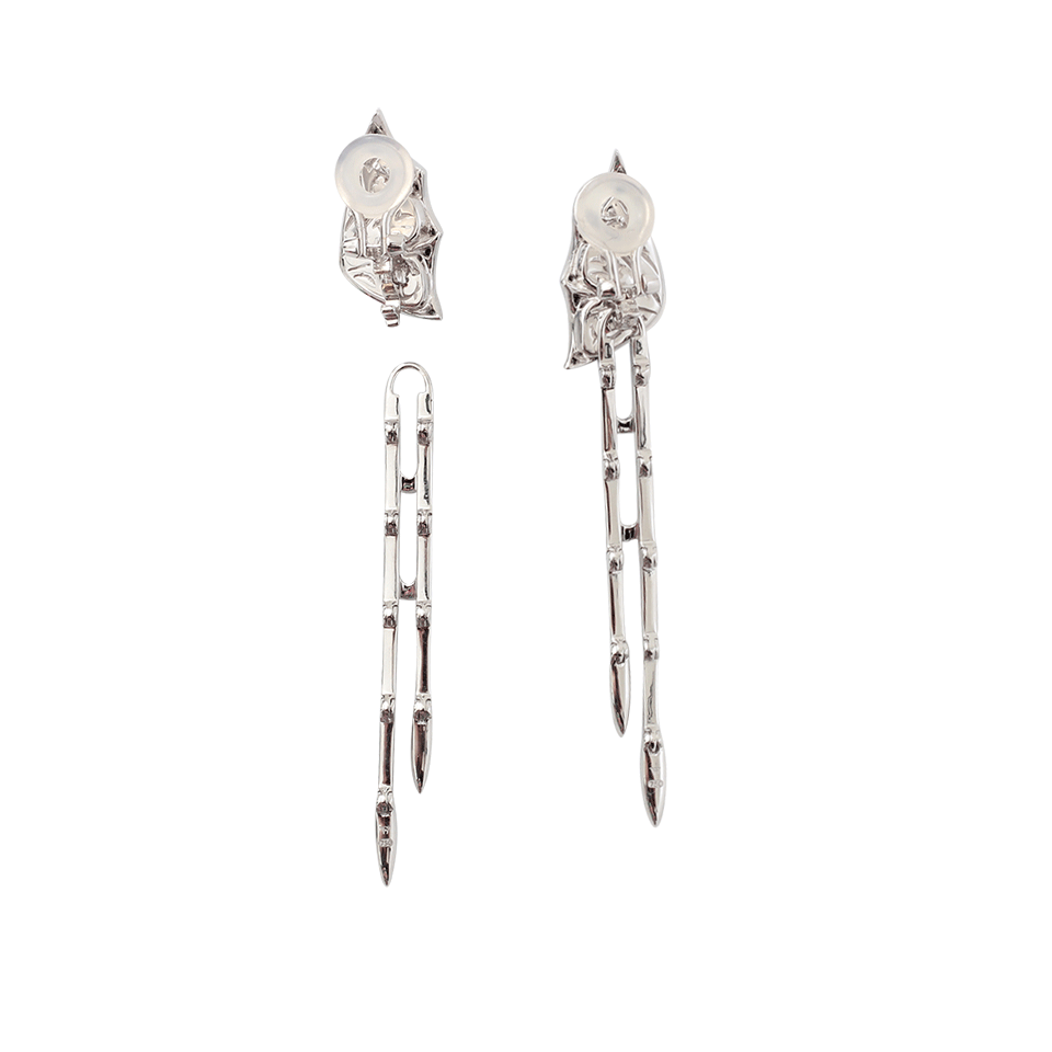 STEPHEN WEBSTER-Fly By Night Convertible Earrings-WHITE GOLD