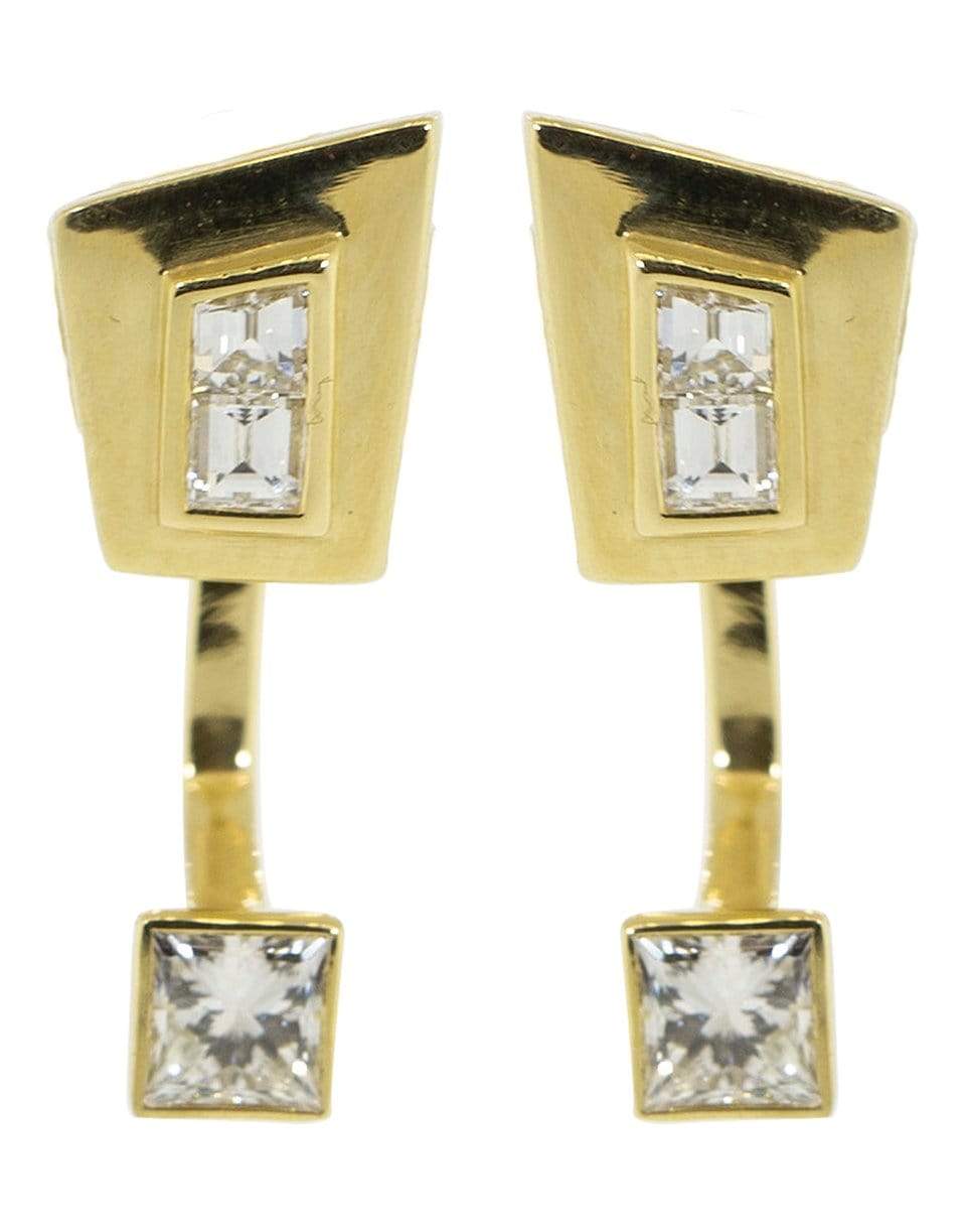 STEPHEN WEBSTER-Dynamite Diamond Stud Drop Earrings-YELLOW GOLD