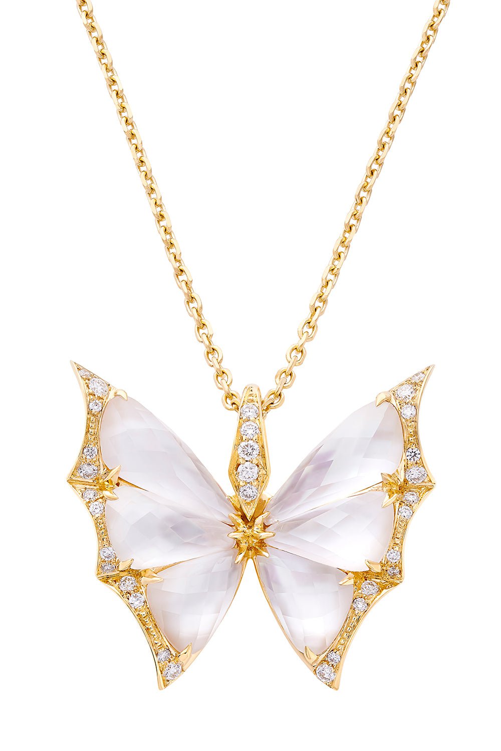 STEPHEN WEBSTER-Fly By Night Pendant Necklace-YELLOW GOLD