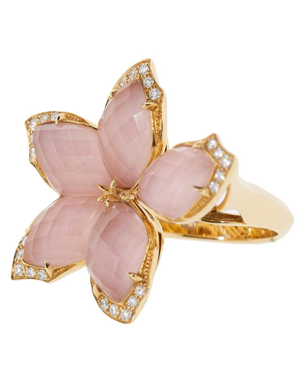 STEPHEN WEBSTER-Love Me, Love Me Not Large Flower Ring-ROSE GOLD