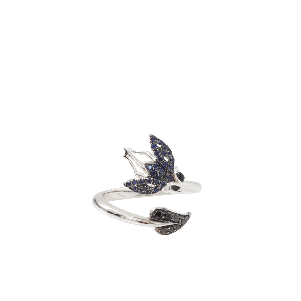 STEPHEN WEBSTER-Superfly Stacking Ring-WHITE GOLD