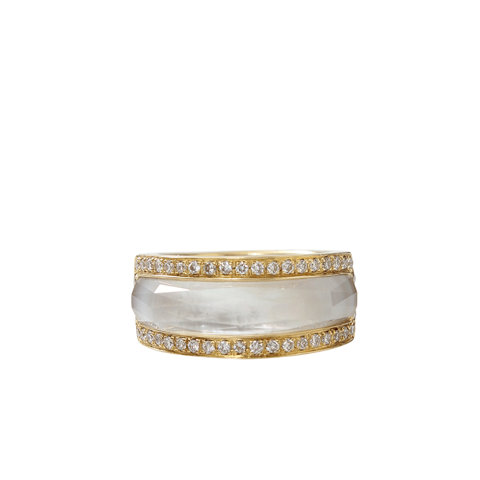STEPHEN WEBSTER-Mini Classic Crystal Haze Ring-YELLOW GOLD
