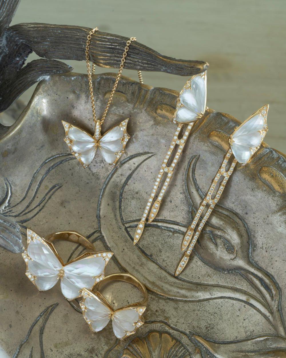STEPHEN WEBSTER-Fly By Night Large Cocktail Ring-YELLOW GOLD