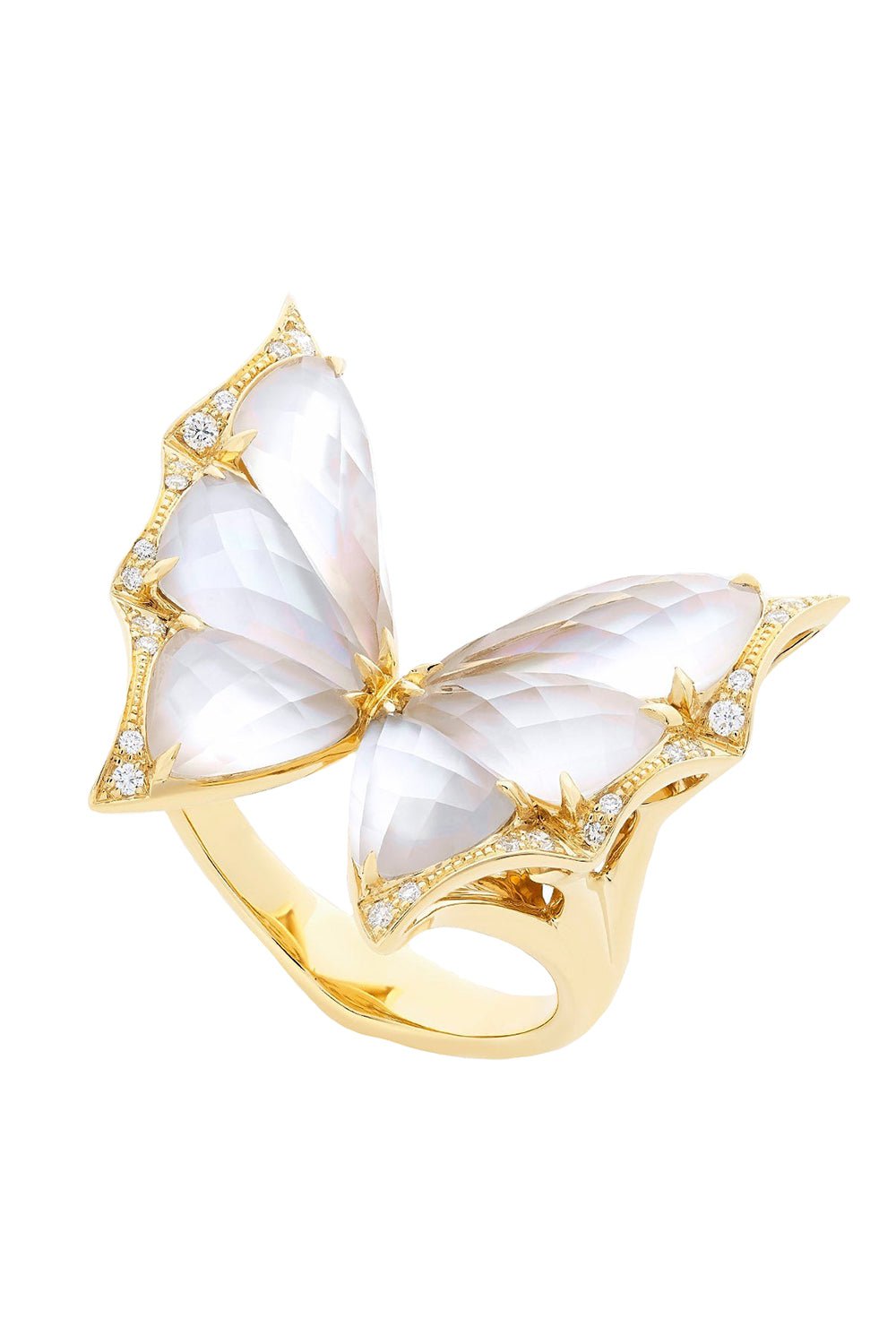 STEPHEN WEBSTER-Fly By Night Small Cocktail Ring-YELLOW GOLD