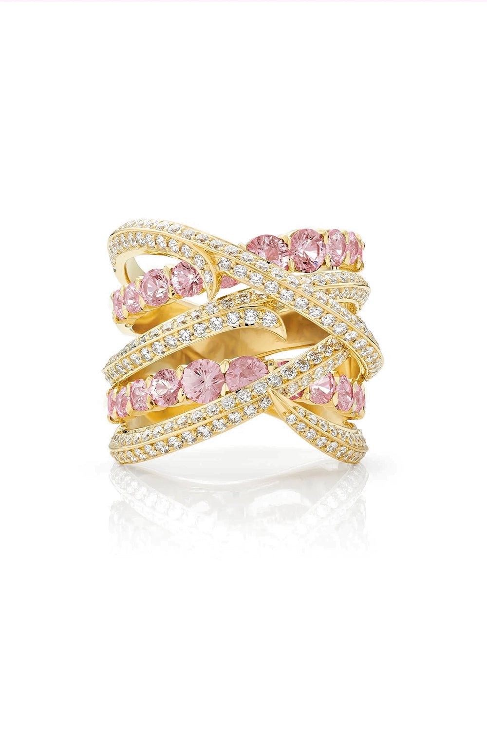 STEPHEN WEBSTER-Bound Together Band Ring-YELLOW GOLD