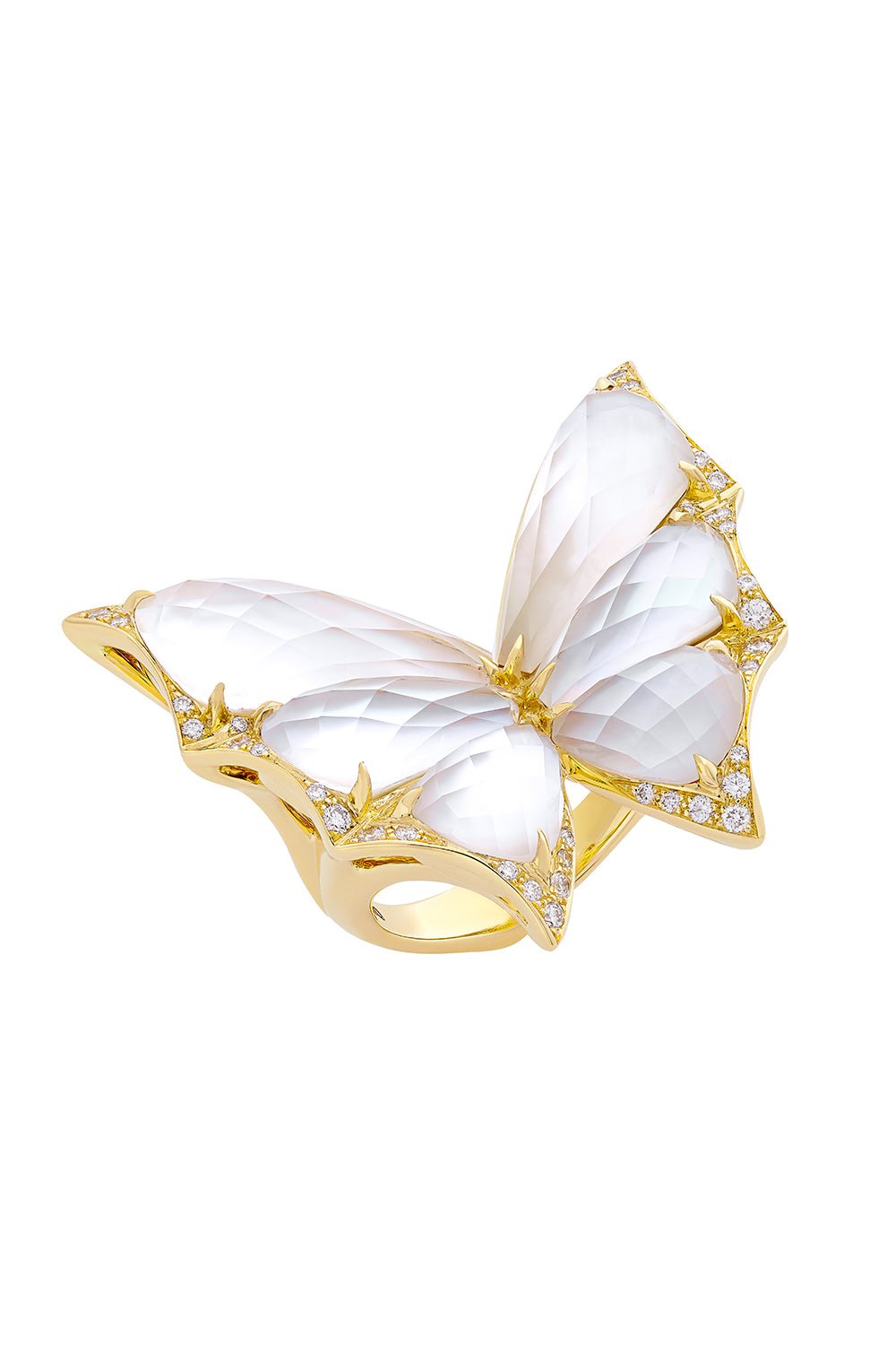 STEPHEN WEBSTER-Fly By Night Large Cocktail Ring-YELLOW GOLD