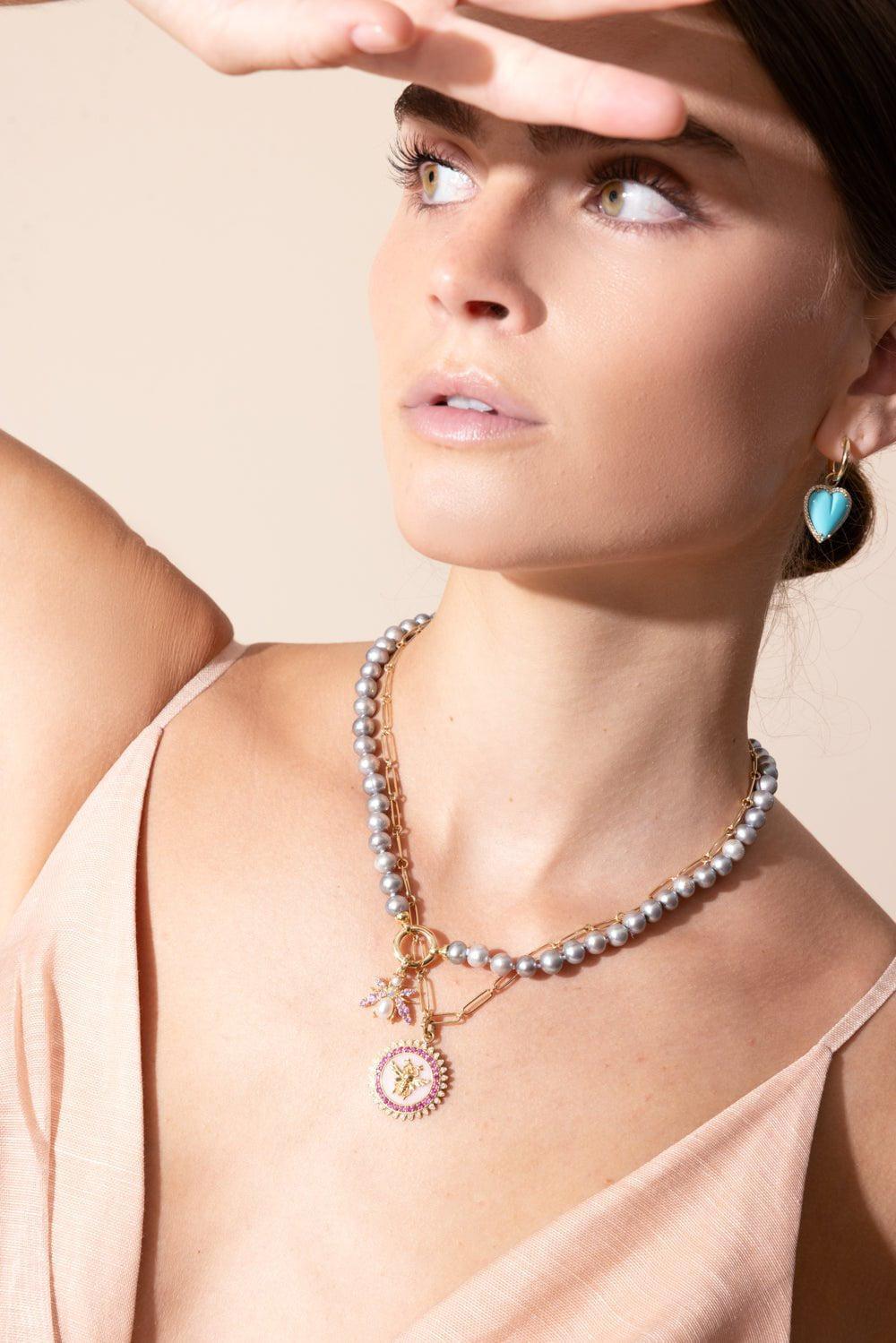 STORROW-Minnie Medallion-YELLOW GOLD