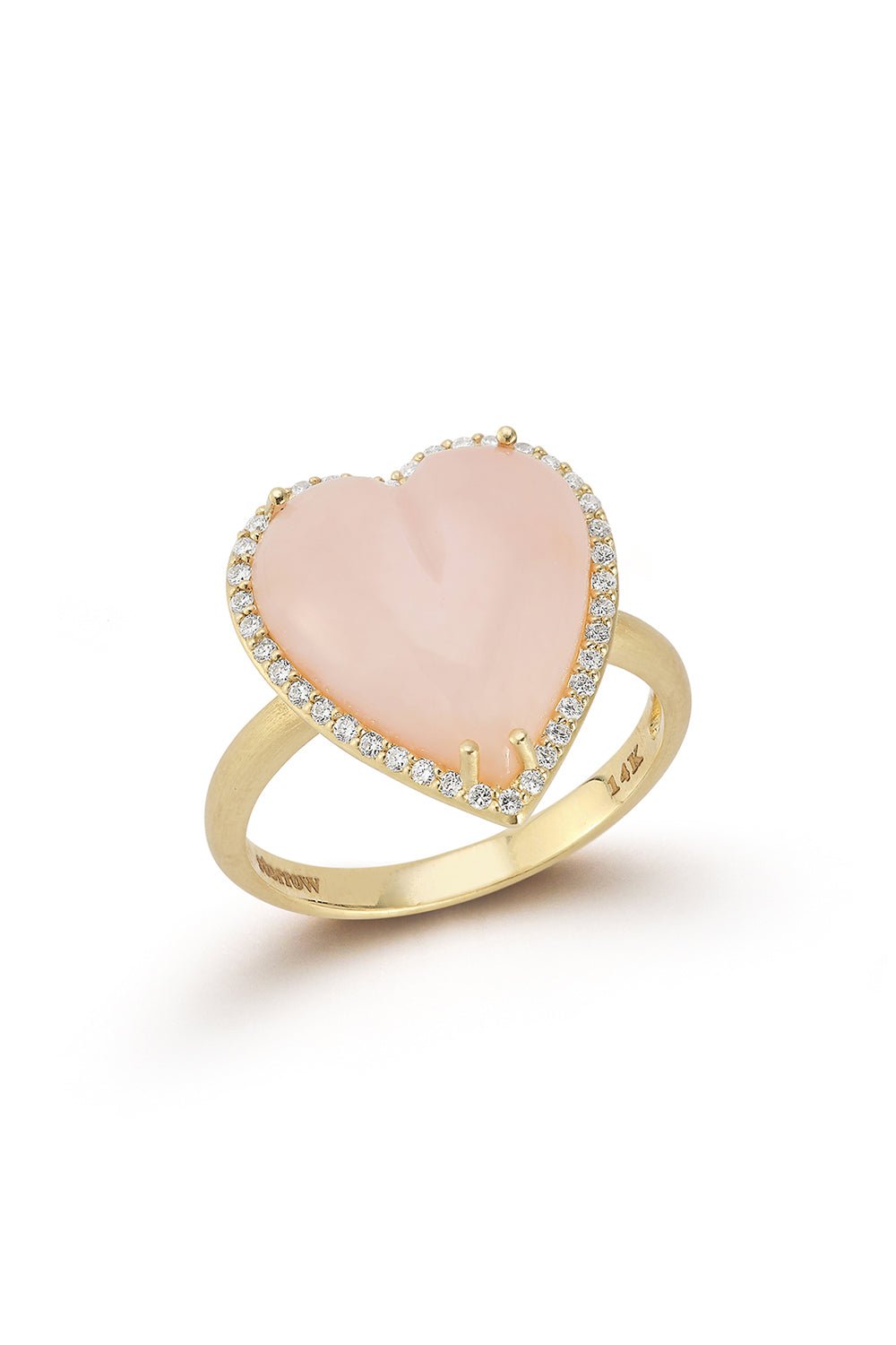 STORROW-Pink Opal Alana Ring-YELLOW GOLD