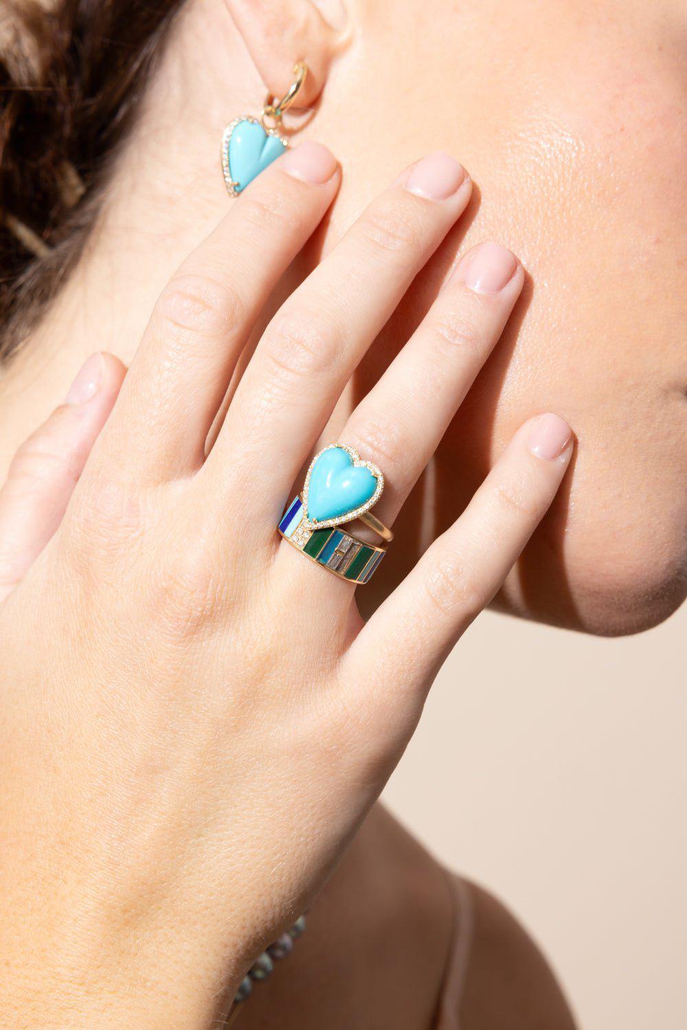 STORROW-Turquoise Alana Ring-YELLOW GOLD