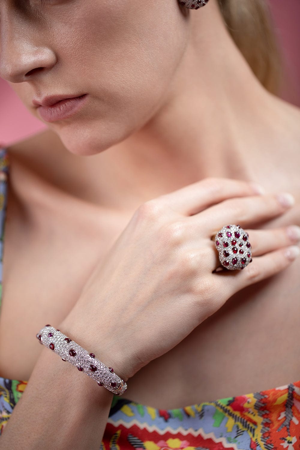 STUDIO REN-Bleeding Tooth Bracelet-WHITE GOLD