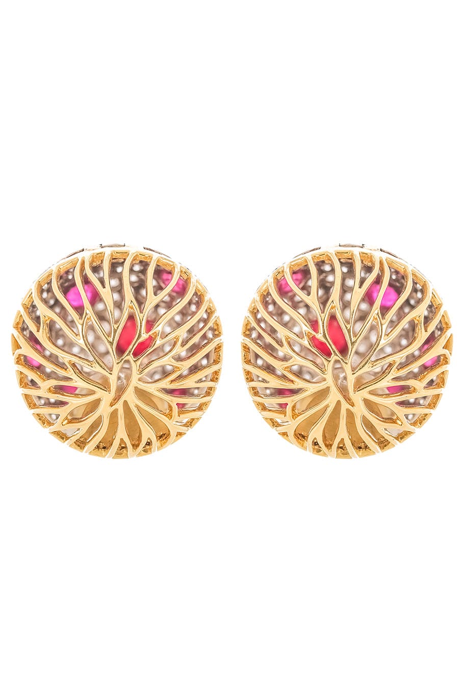 STUDIO REN-Bleeding Tooth Reversible Earrings-YELLOW GOLD