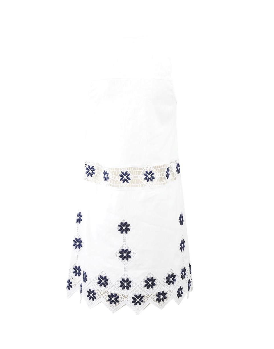 SUNO-Floral Eyelet Dress-