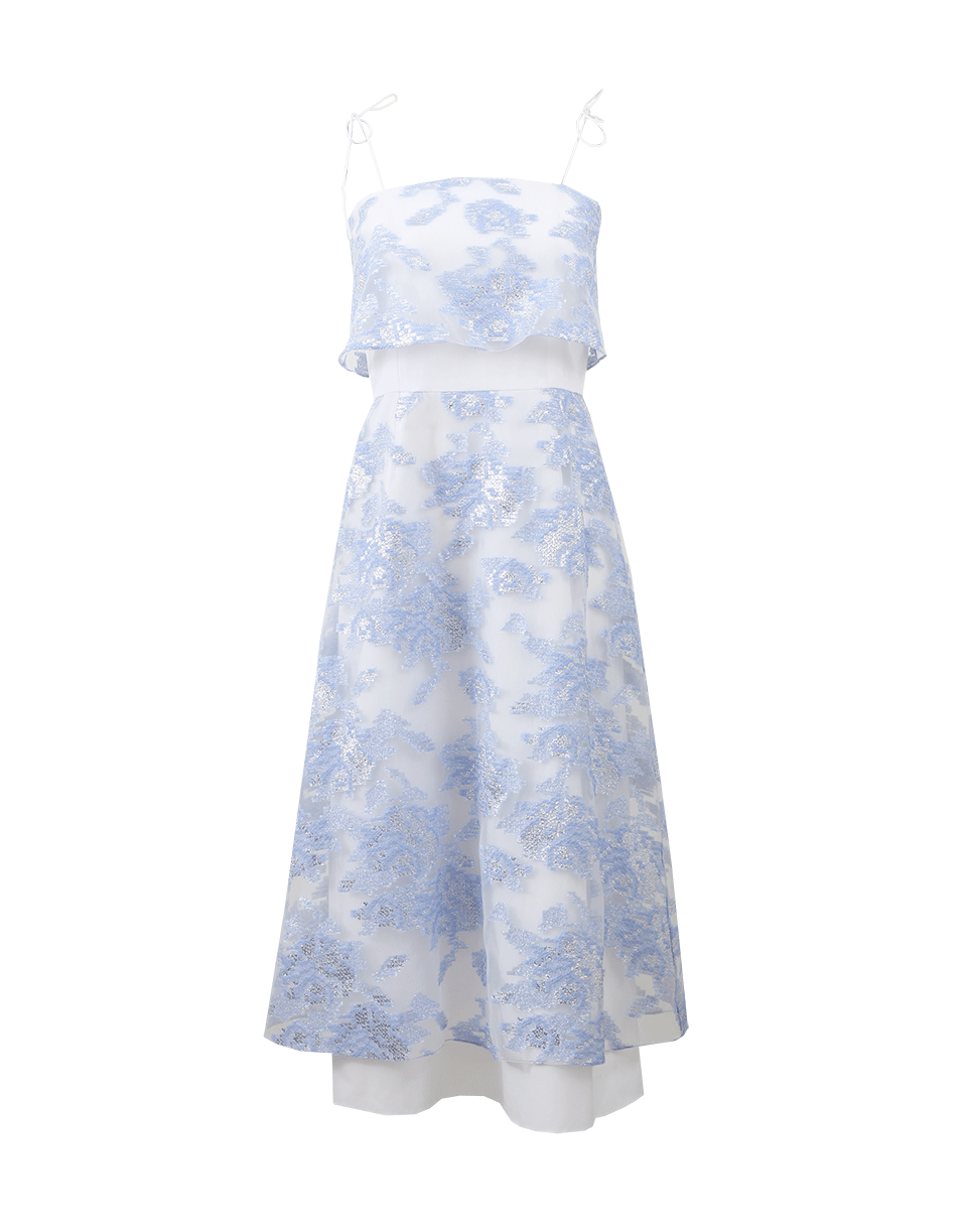 SUNO-Tie Strap Organza Dress-