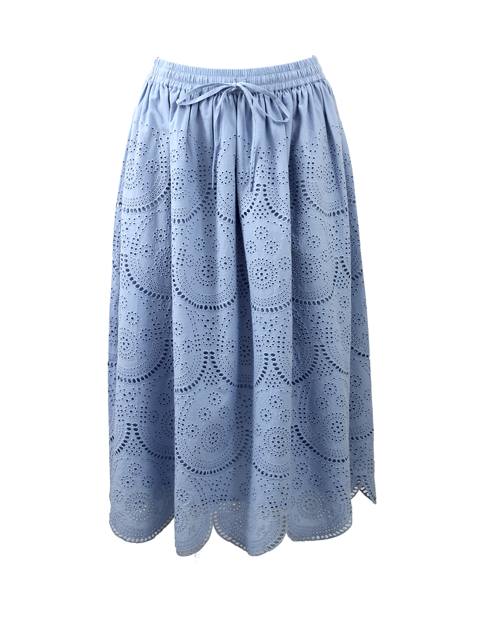 SUNO-Eyelet Tulip Skirt-