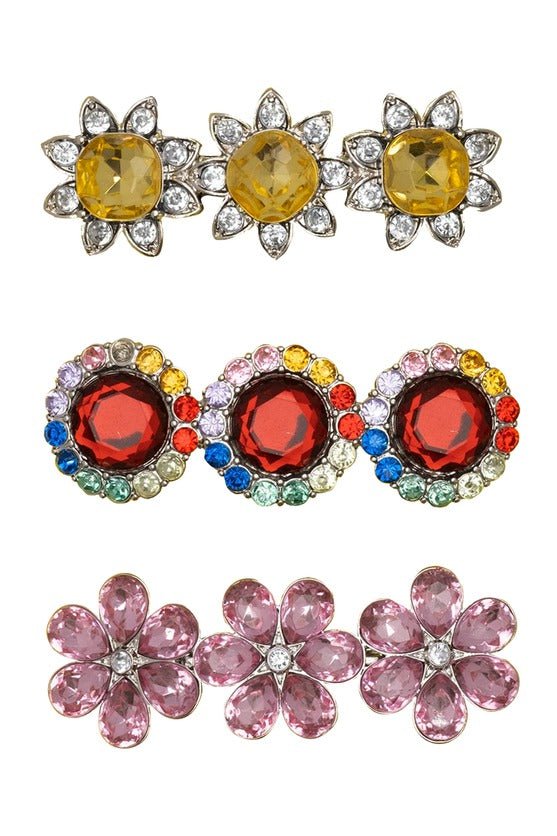 SUPER SMALLS-Ballet Recital Gem Hair Barrettes-MULTI