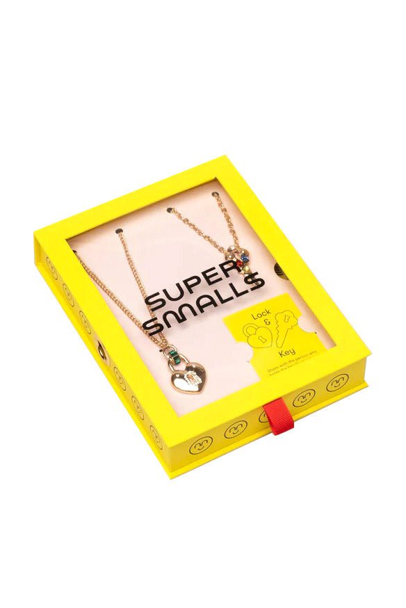 SUPER SMALLS-Lock & Key "Mommy & Me" Necklace Set-MULTI